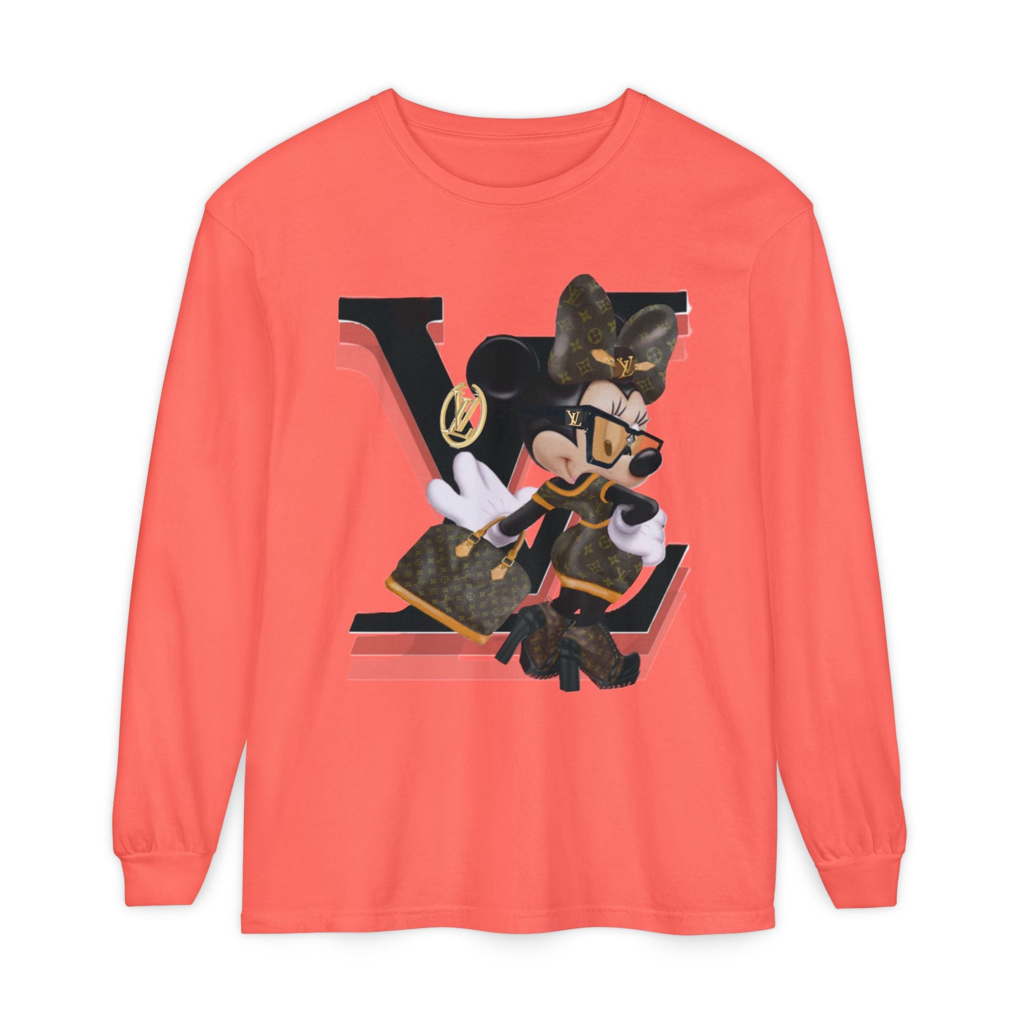 Maxi Mouse Designer Logo Long Sleeve Tee| Team Diva