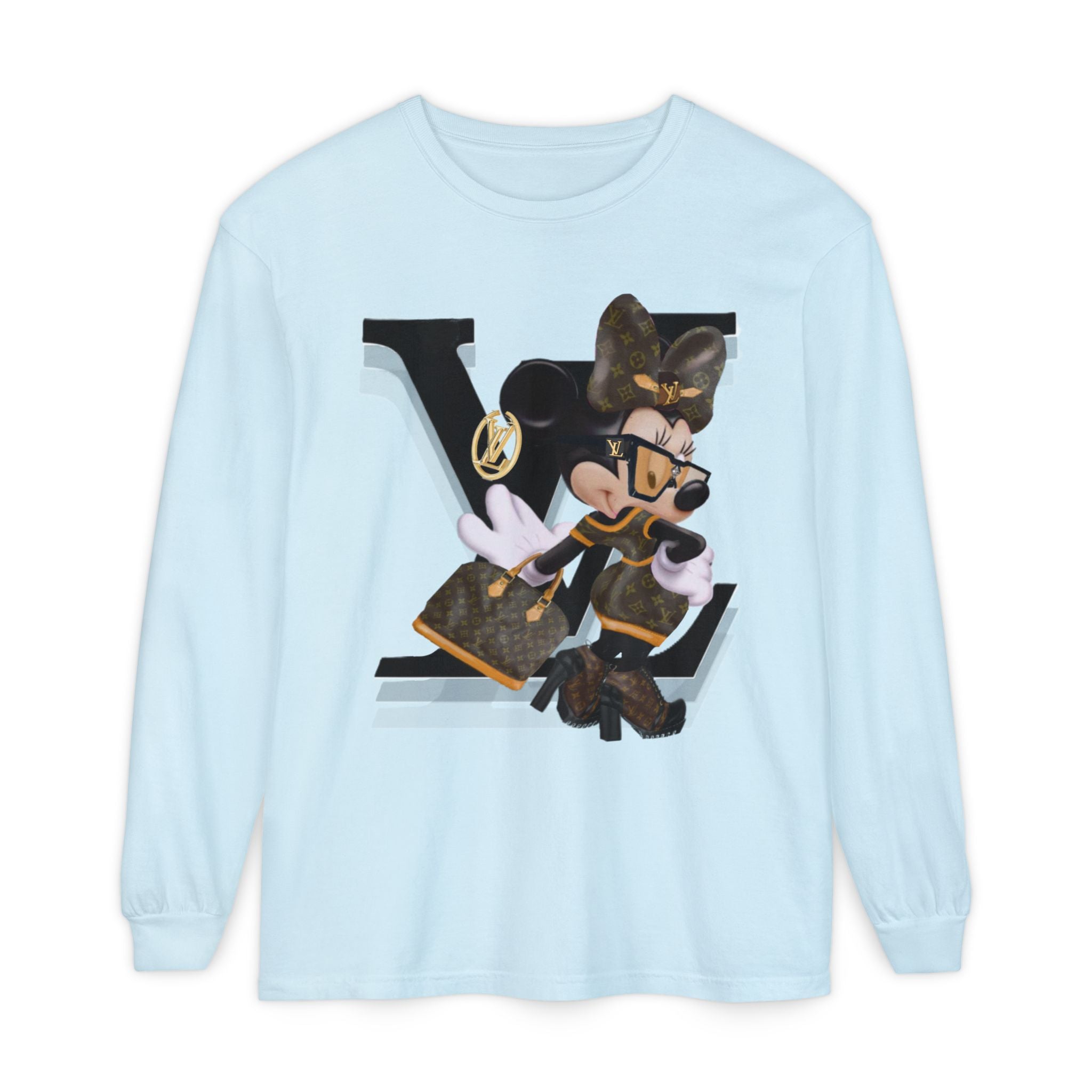 Maxi Mouse Designer Logo Long Sleeve Tee| Team Diva