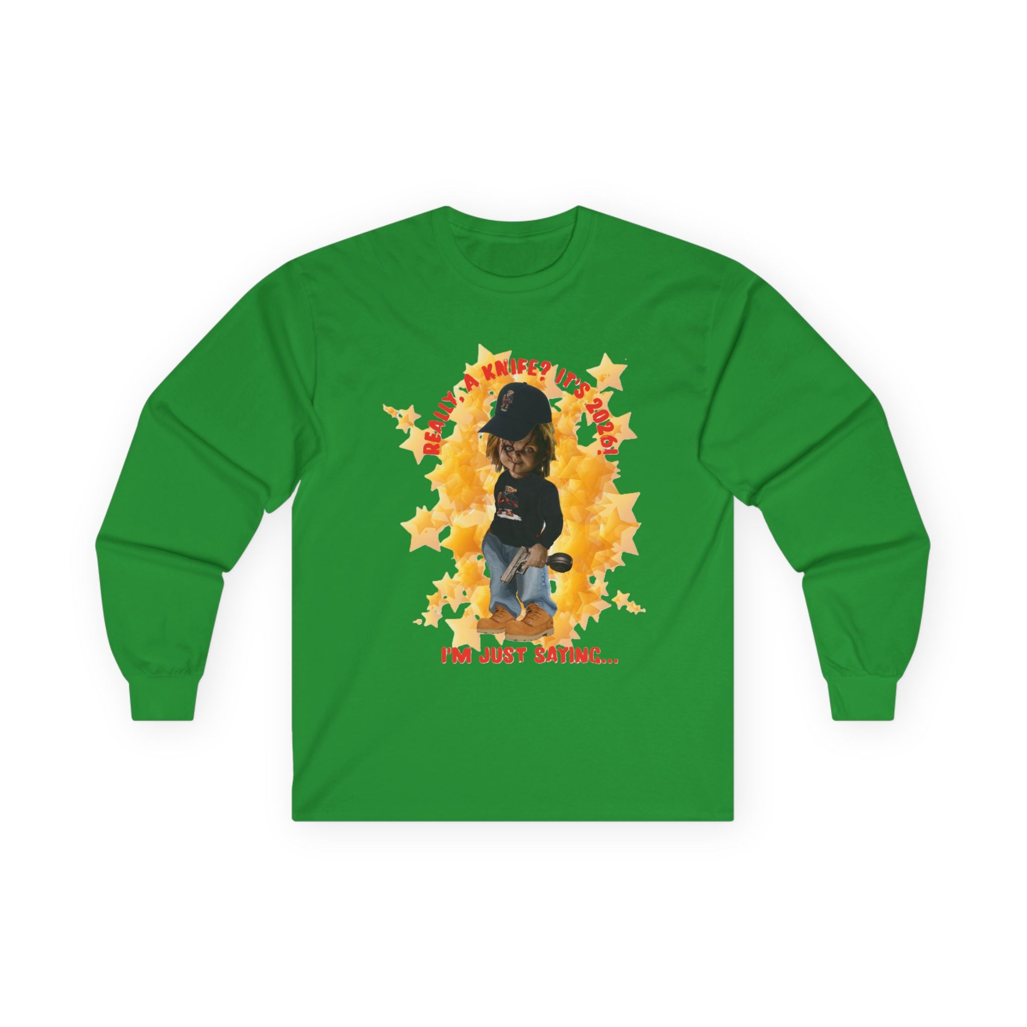 Bad Boy Collection Long Sleeve Tee — 2026 "I'm Just Saying" Casual Graphic Tee