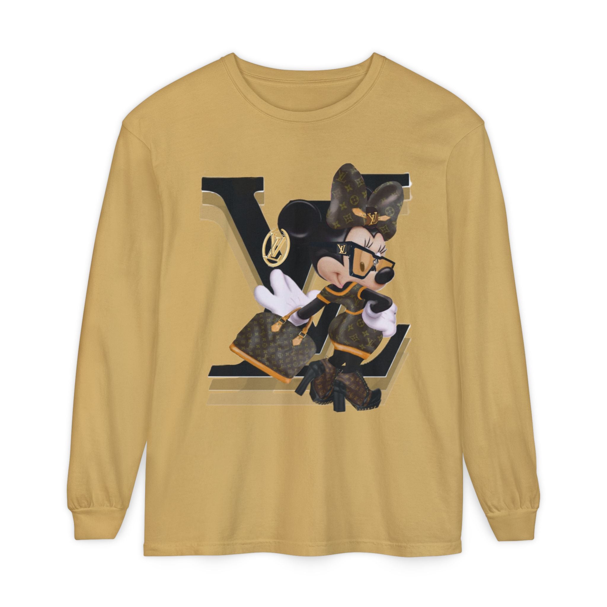 Maxi Mouse Designer Logo Long Sleeve Tee| Team Diva