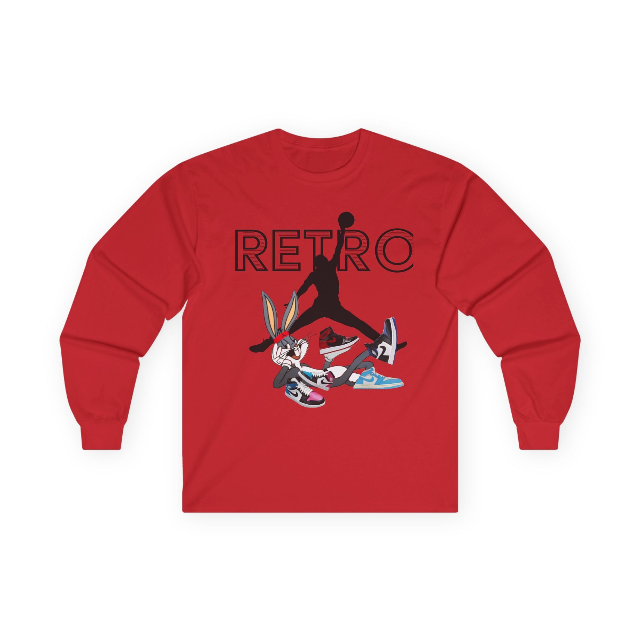 Retro Jump x Bugs Long Sleeve Tee — ’Retro’ Sneaker Mashup Shirt