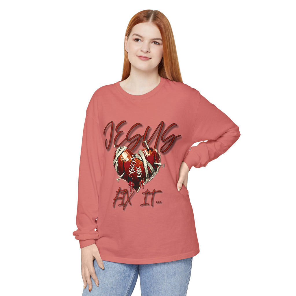 Jesus Fix It Heart Long Sleeve Tee