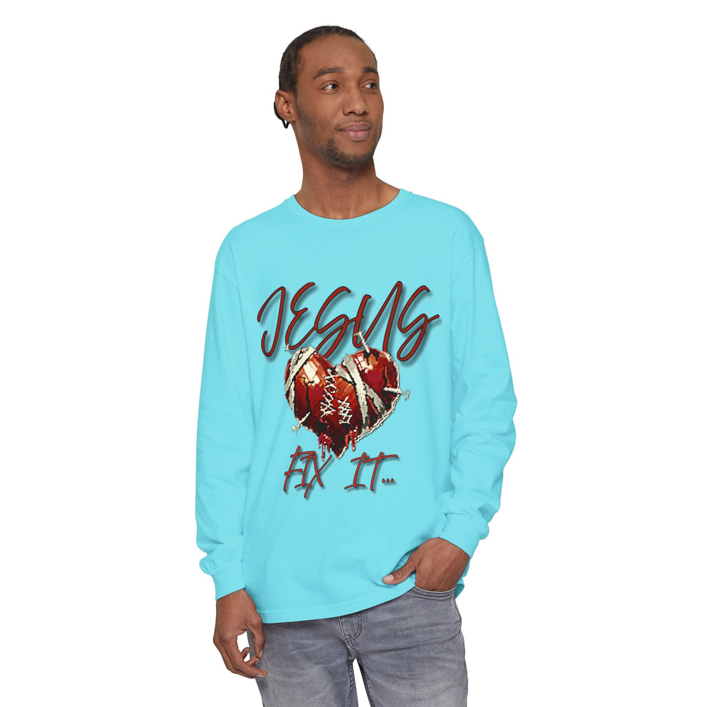 Jesus Fix It Heart Long Sleeve Tee