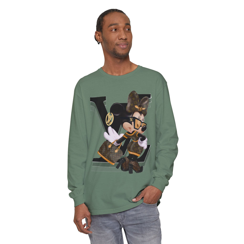 Maxi Mouse Designer Logo Long Sleeve Tee| Team Diva