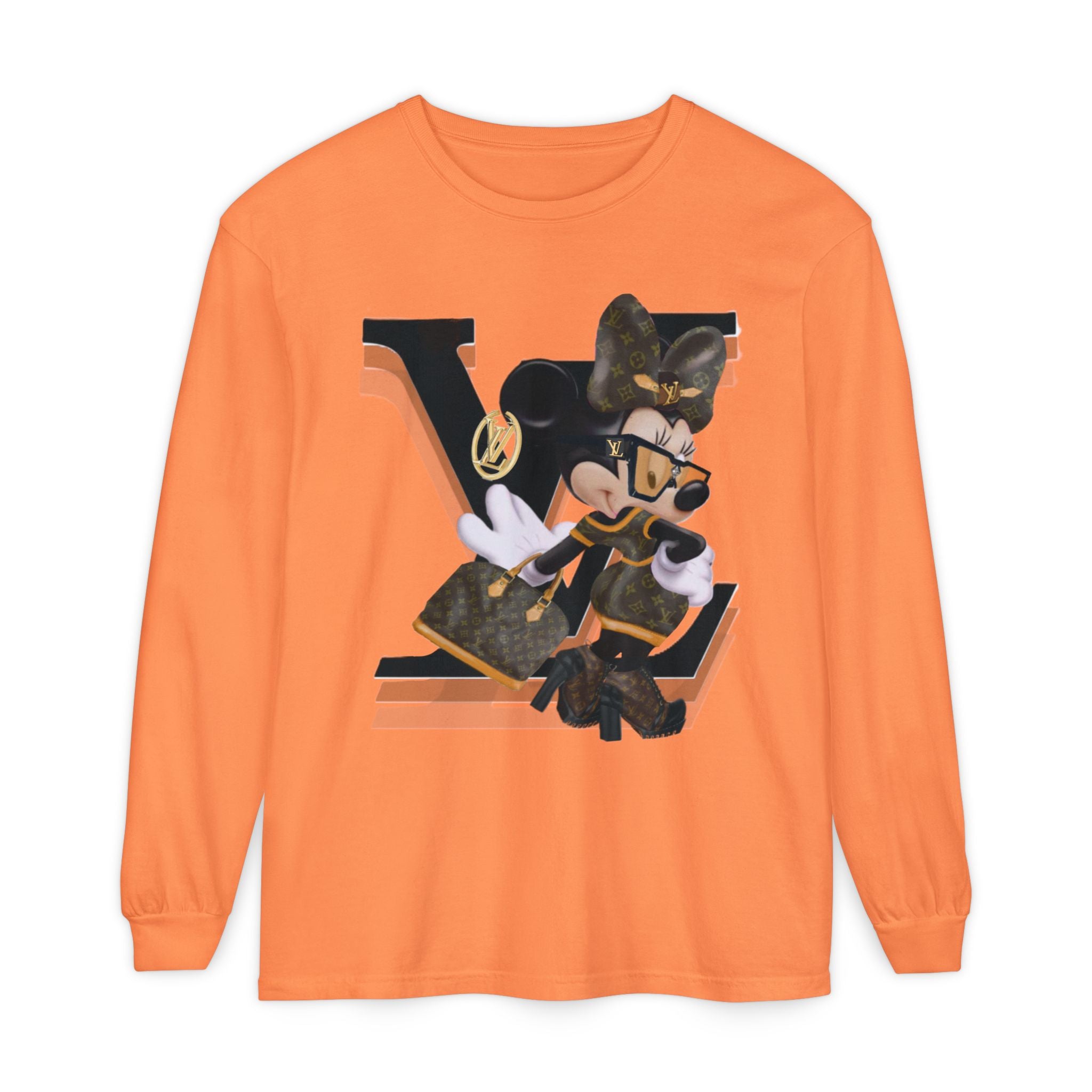 Maxi Mouse Designer Logo Long Sleeve Tee| Team Diva