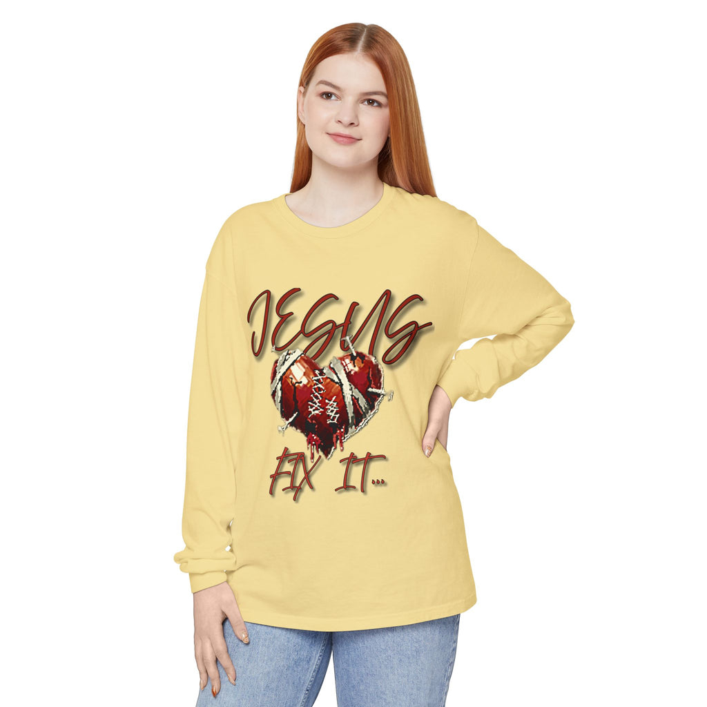 Jesus Fix It Heart Long Sleeve Tee