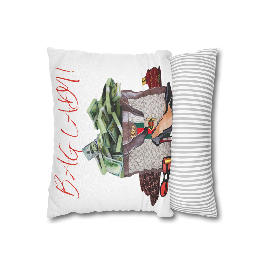 Bag Lady Designer Pillowcase — "Bag Lady" Fashion Throw Pillow Cover