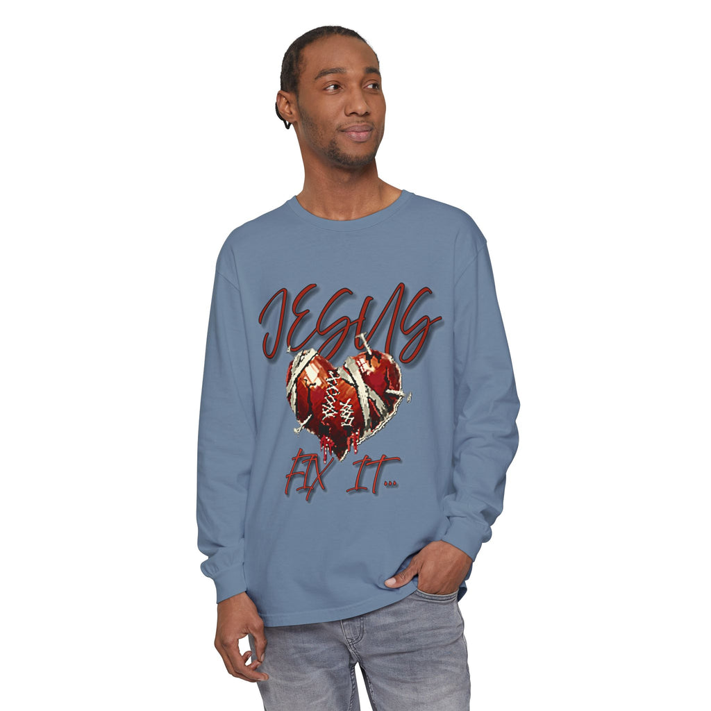 Jesus Fix It Heart Long Sleeve Tee