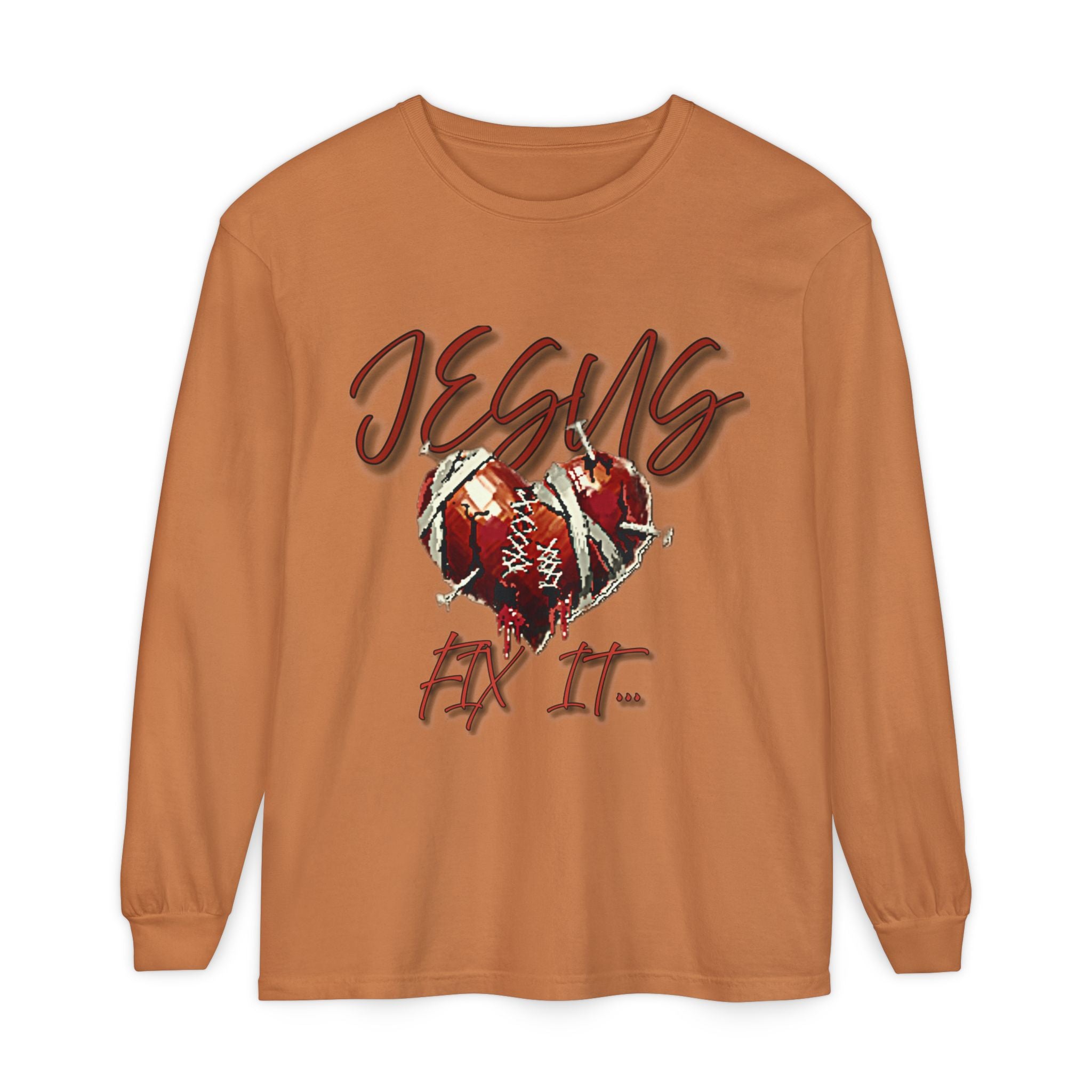 Jesus Fix It Heart Long Sleeve Tee