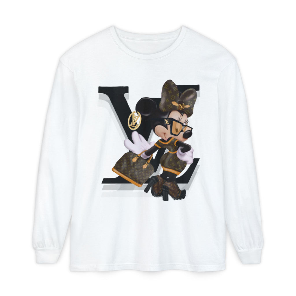 Maxi Mouse Designer Logo Long Sleeve Tee| Team Diva