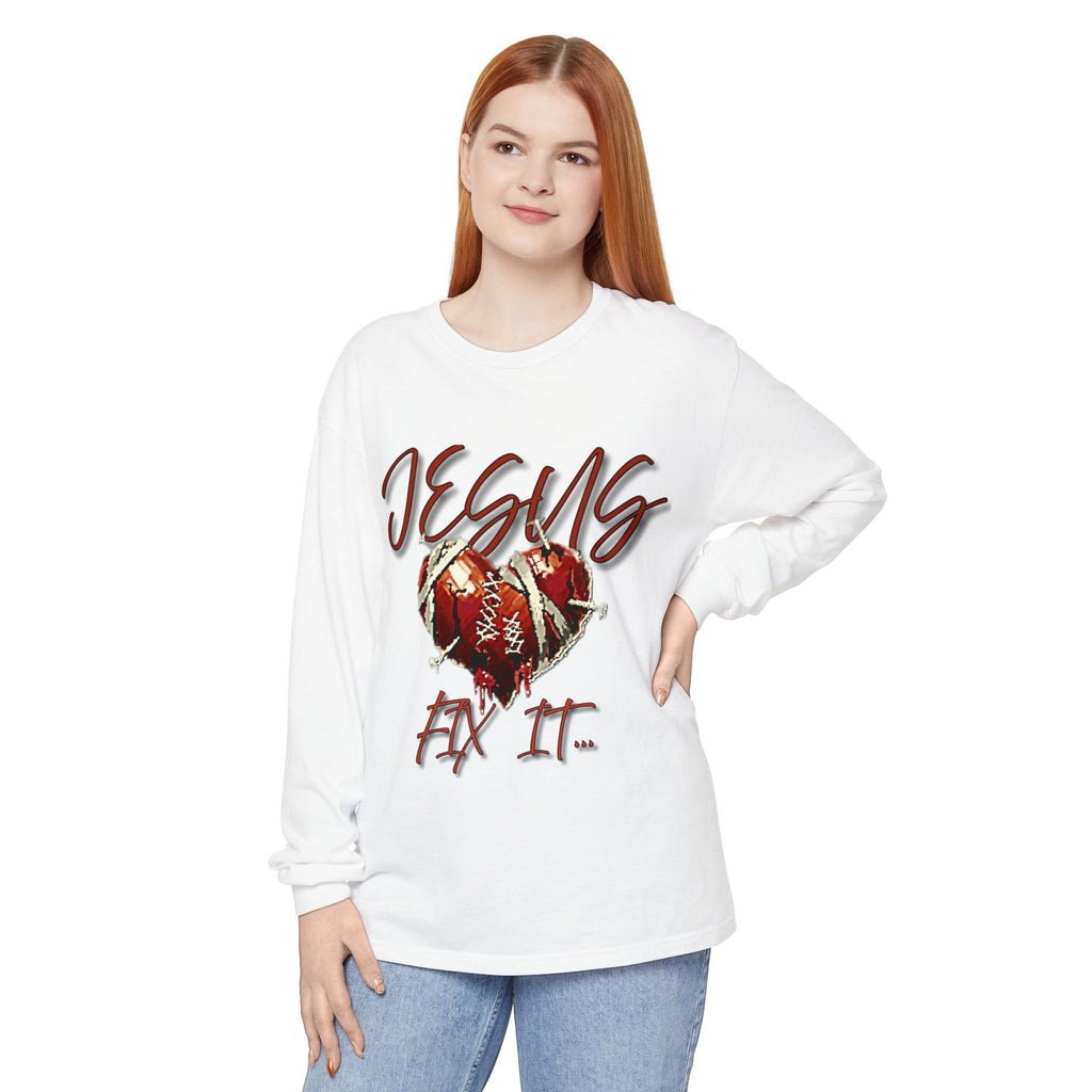 Jesus Fix It Heart Long Sleeve Tee