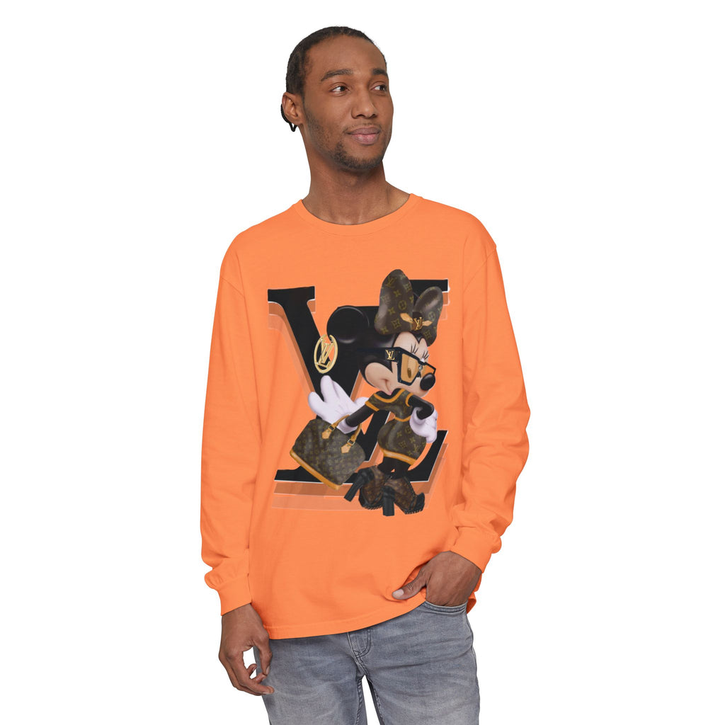 Maxi Mouse Designer Logo Long Sleeve Tee| Team Diva