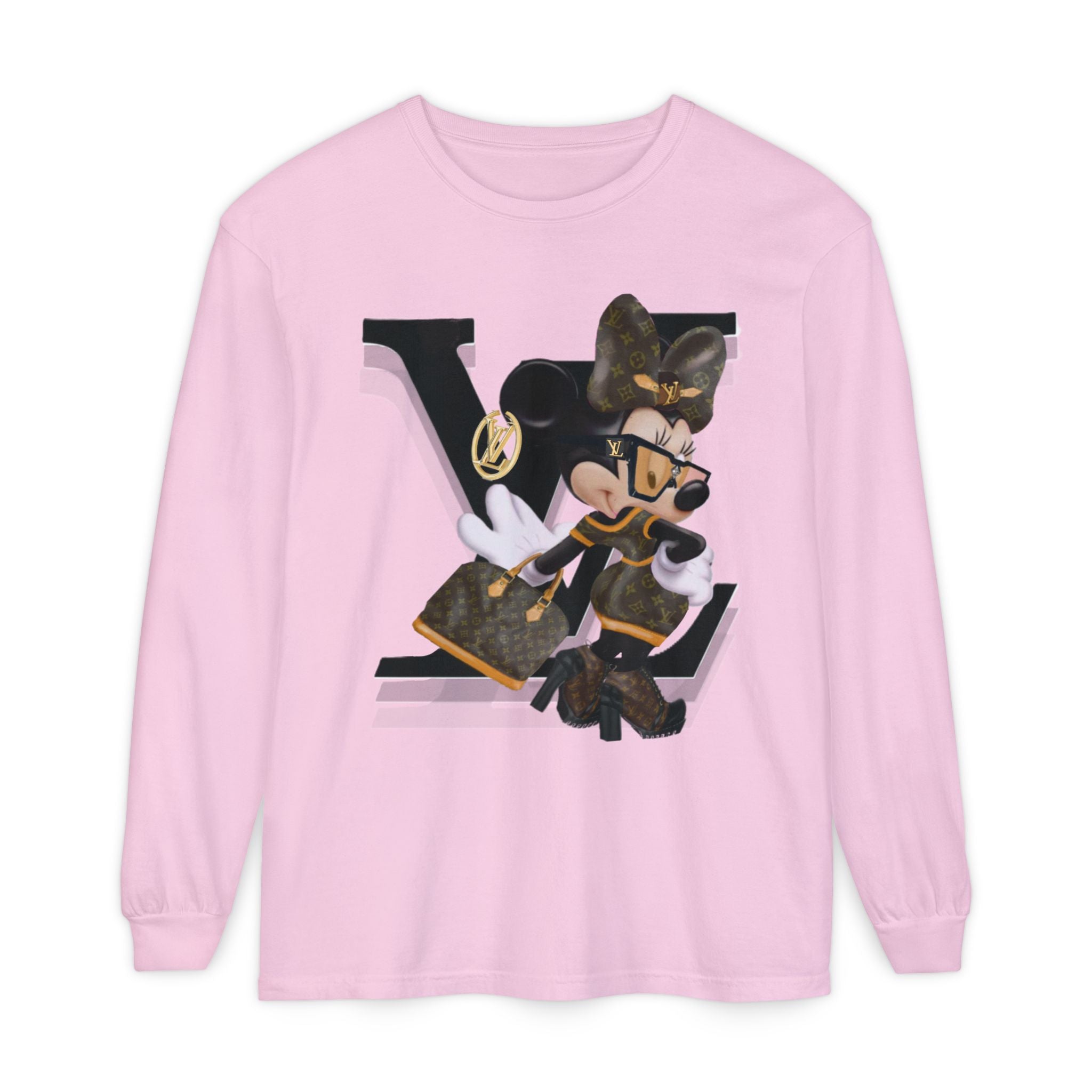 Maxi Mouse Designer Logo Long Sleeve Tee| Team Diva