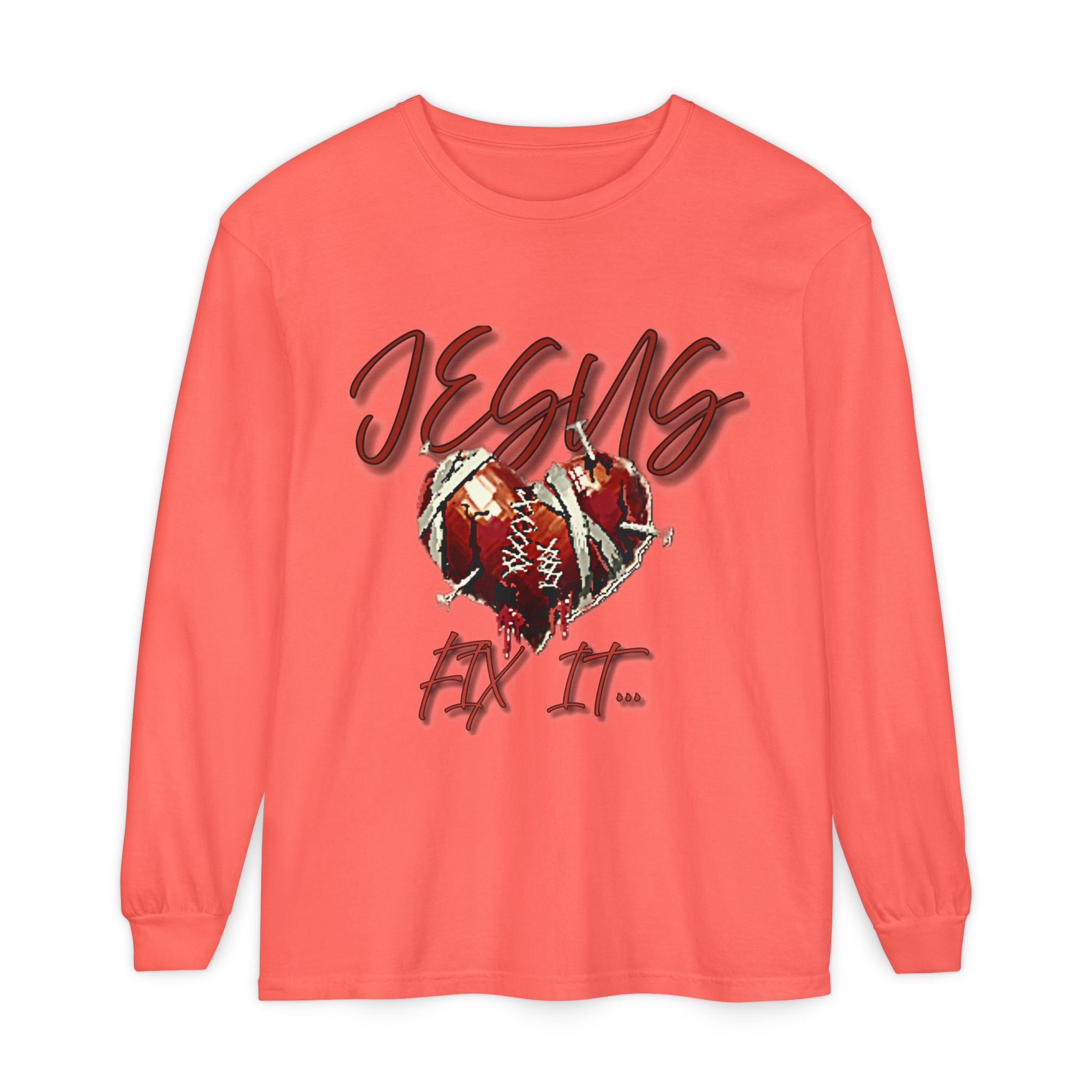 Jesus Fix It Heart Long Sleeve Tee