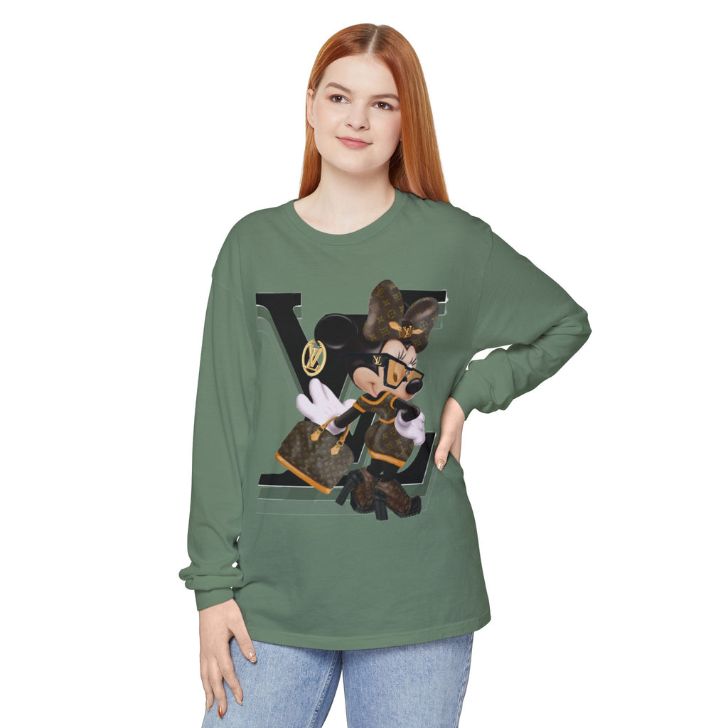 Maxi Mouse Designer Logo Long Sleeve Tee| Team Diva