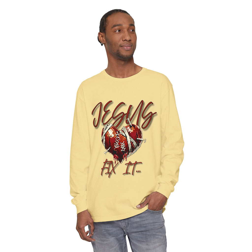 Jesus Fix It Heart Long Sleeve Tee