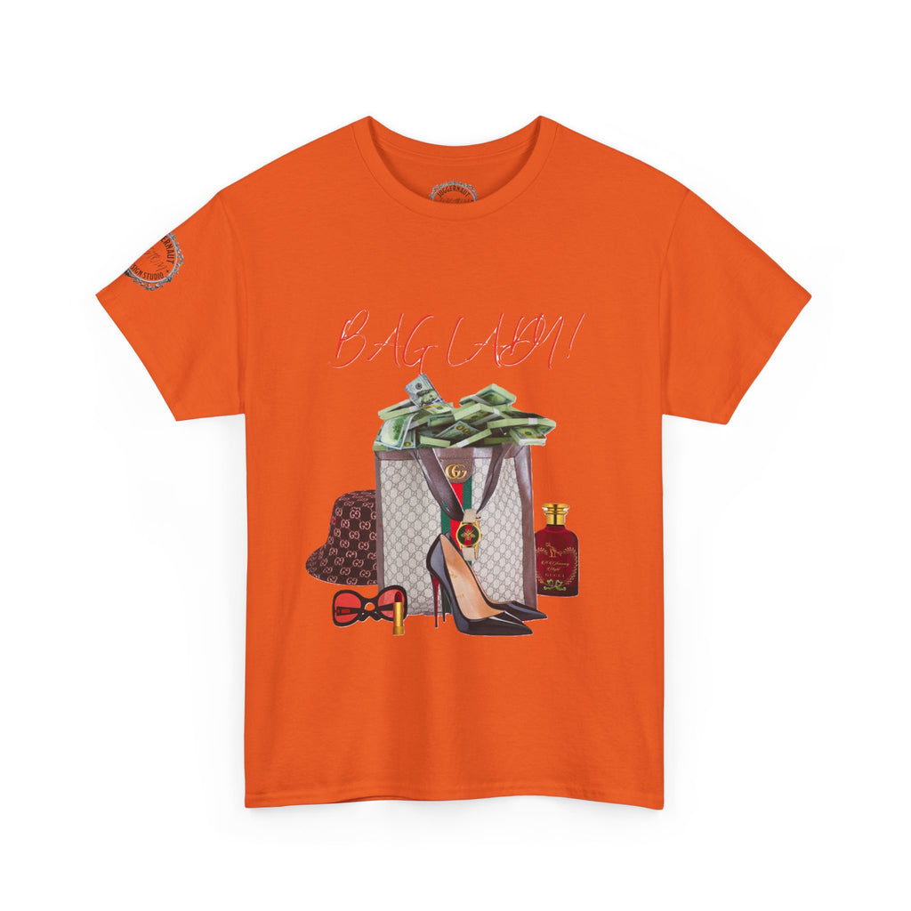 Team Diva Tee — Luxury Fashion Graphic Shirt with Money, Heels & Designer Bag
