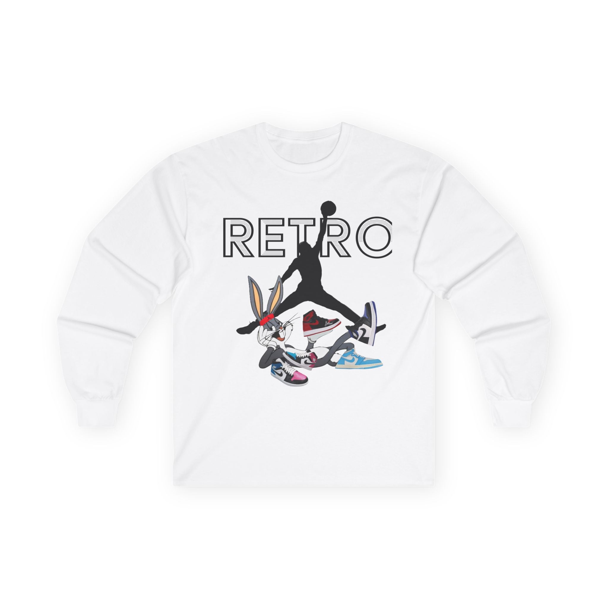Retro Jump x Bugs Long Sleeve Tee — ’Retro’ Sneaker Mashup Shirt