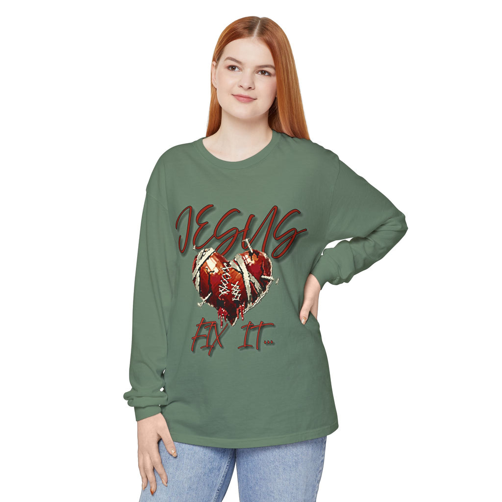 Jesus Fix It Heart Long Sleeve Tee