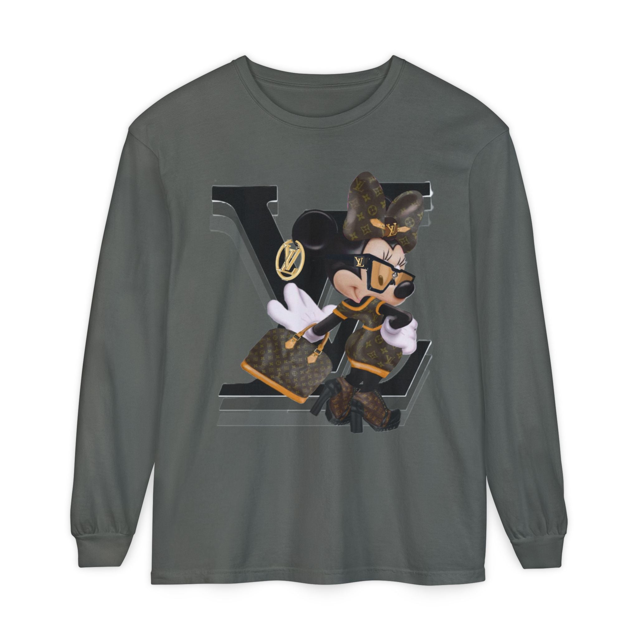 Maxi Mouse Designer Logo Long Sleeve Tee| Team Diva