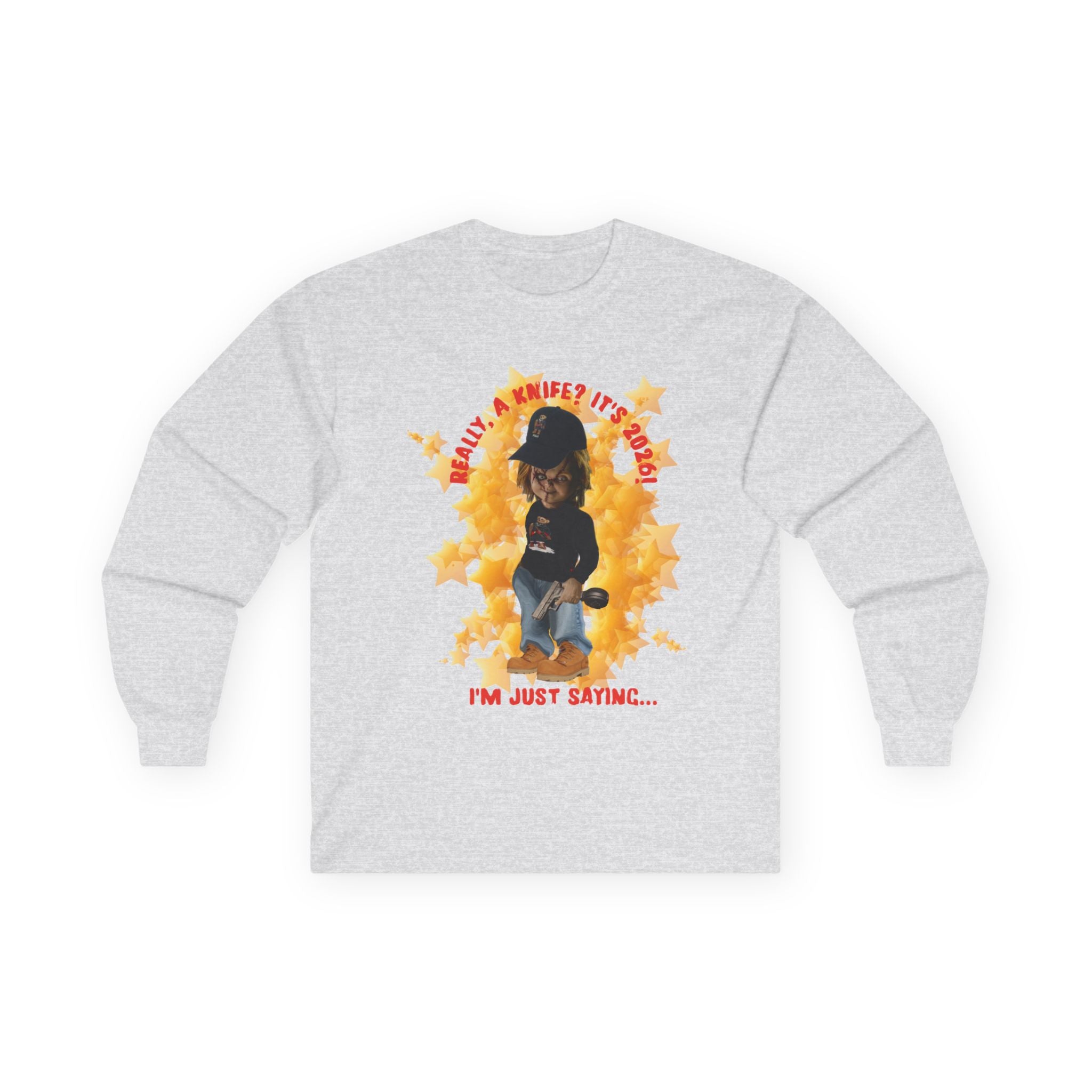 Bad Boy Collection Long Sleeve Tee — 2026 "I'm Just Saying" Casual Graphic Tee