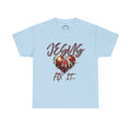 T‑Shirt — “Jesus Fix It” Heart & Football Graphic Tee