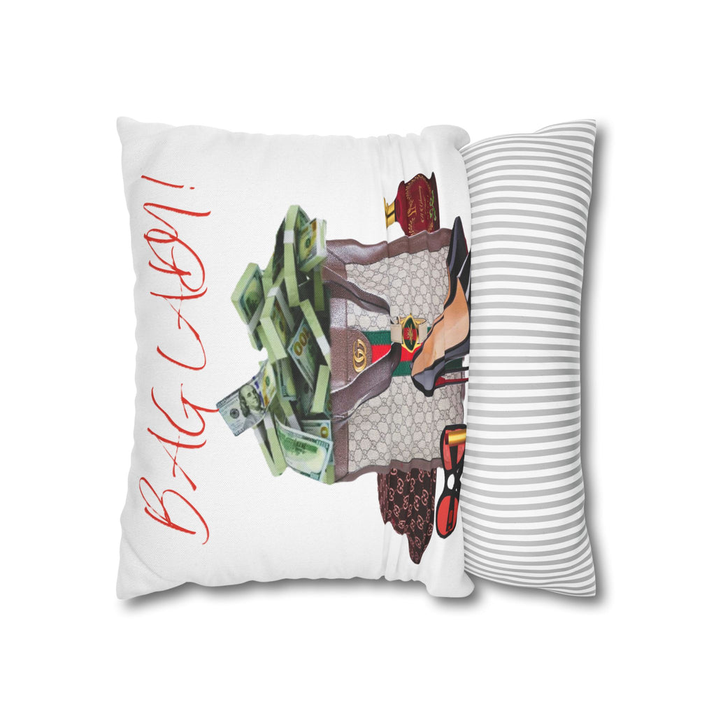 Bag Lady Designer Pillowcase — "Bag Lady" Fashion Throw Pillow Cover
