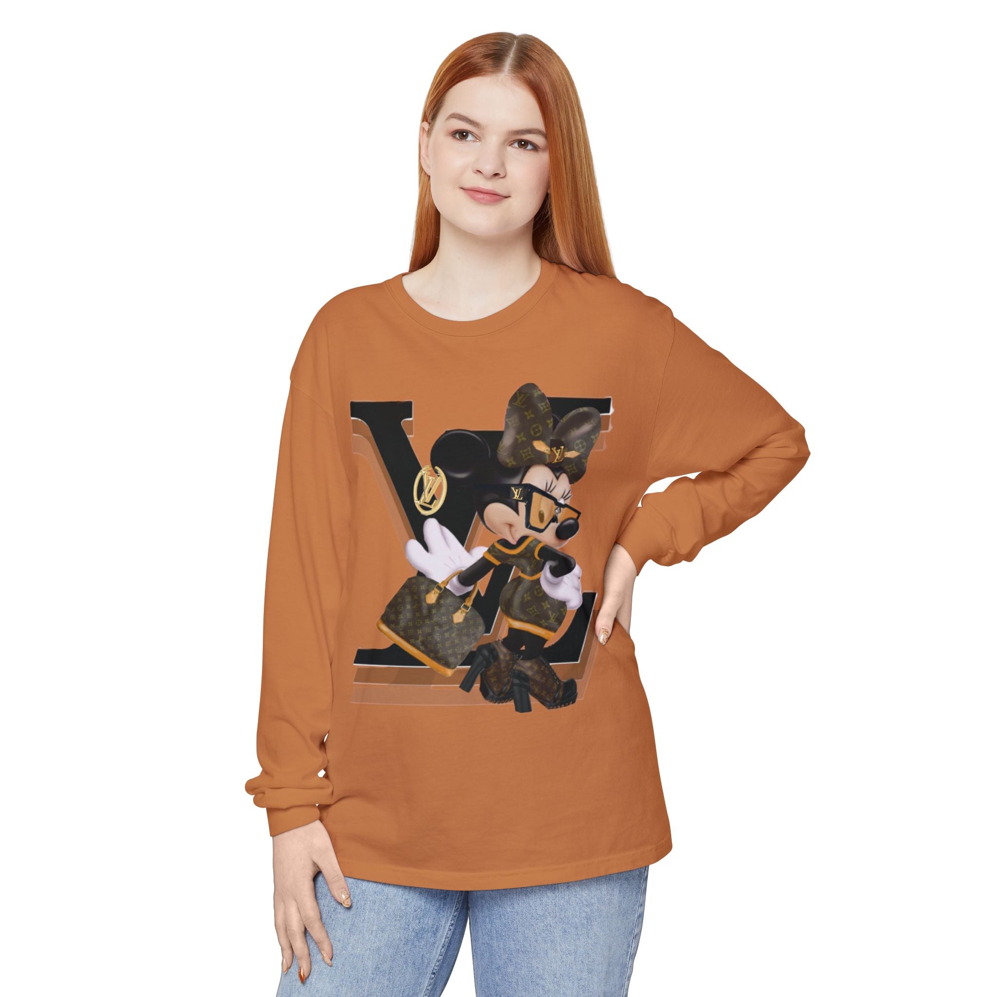 Maxi Mouse Designer Logo Long Sleeve Tee| Team Diva