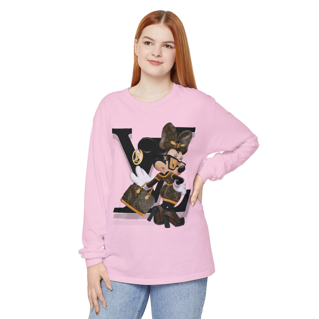 Maxi Mouse Designer Logo Long Sleeve Tee| Team Diva
