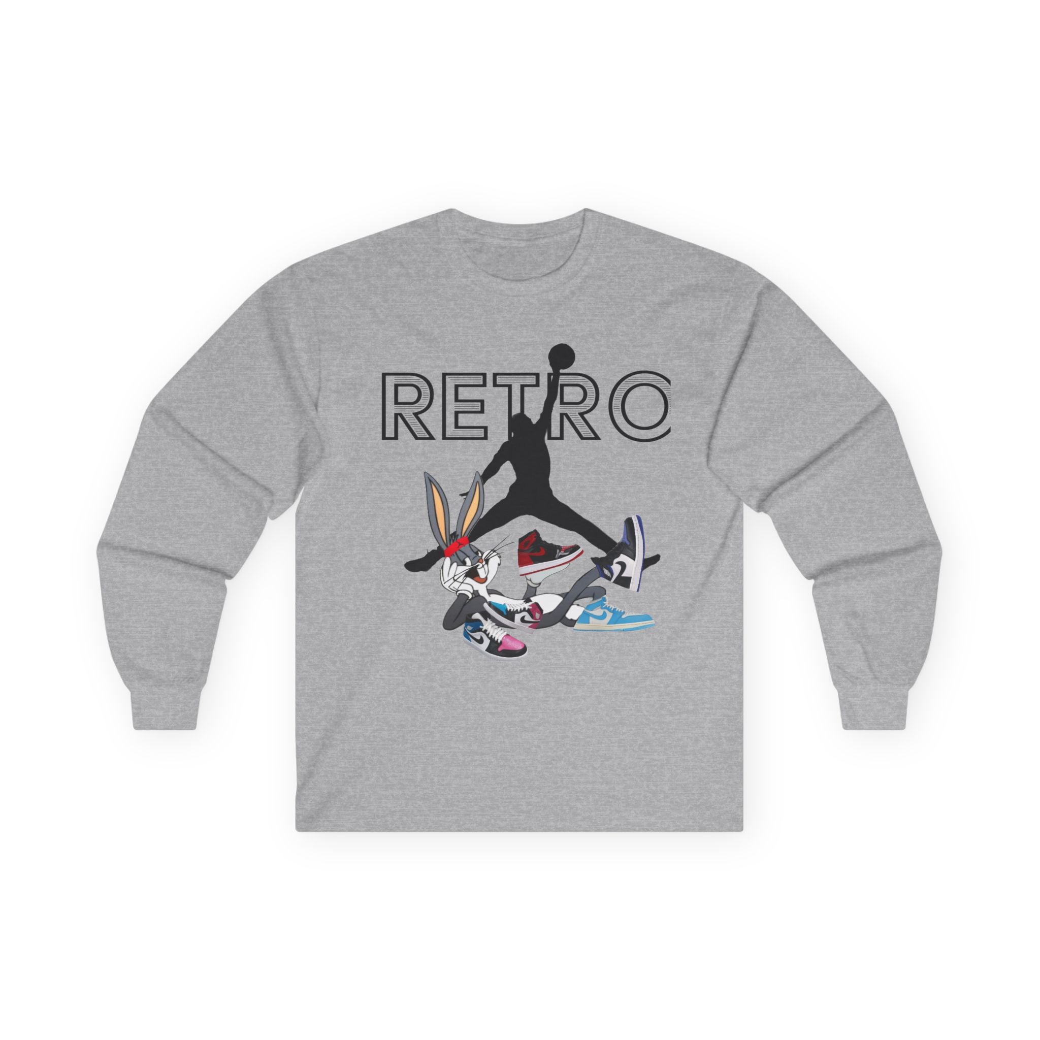 Retro Jump x Bugs Long Sleeve Tee — ’Retro’ Sneaker Mashup Shirt