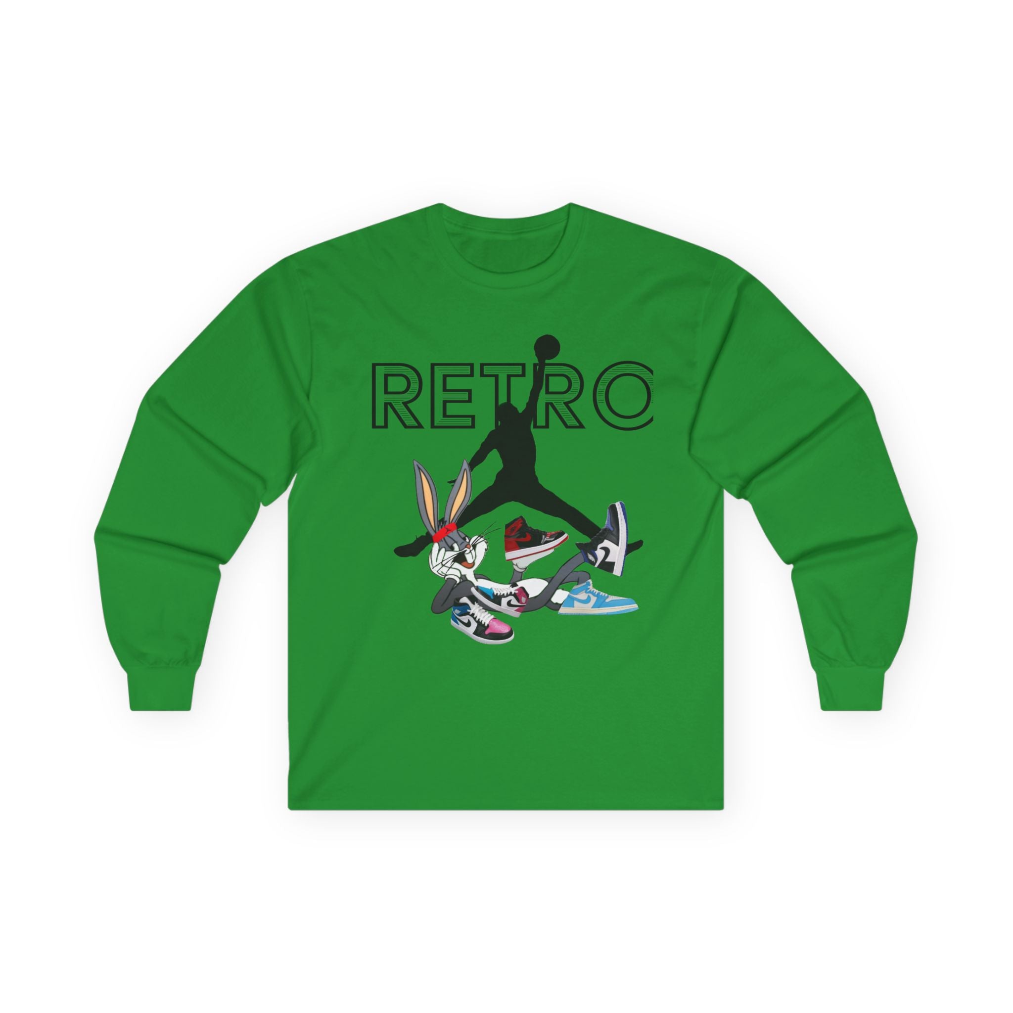 Retro Jump x Bugs Long Sleeve Tee — ’Retro’ Sneaker Mashup Shirt