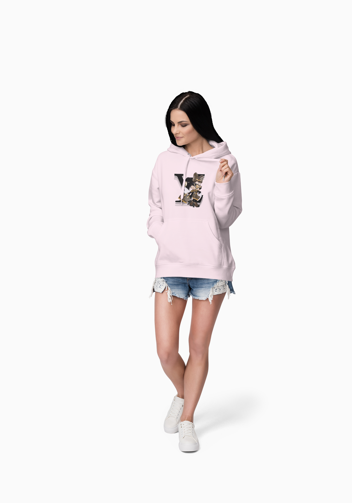 LV Maxi Mouse Hoodie — Stylish Graphic Animal Initial Sweatshirt