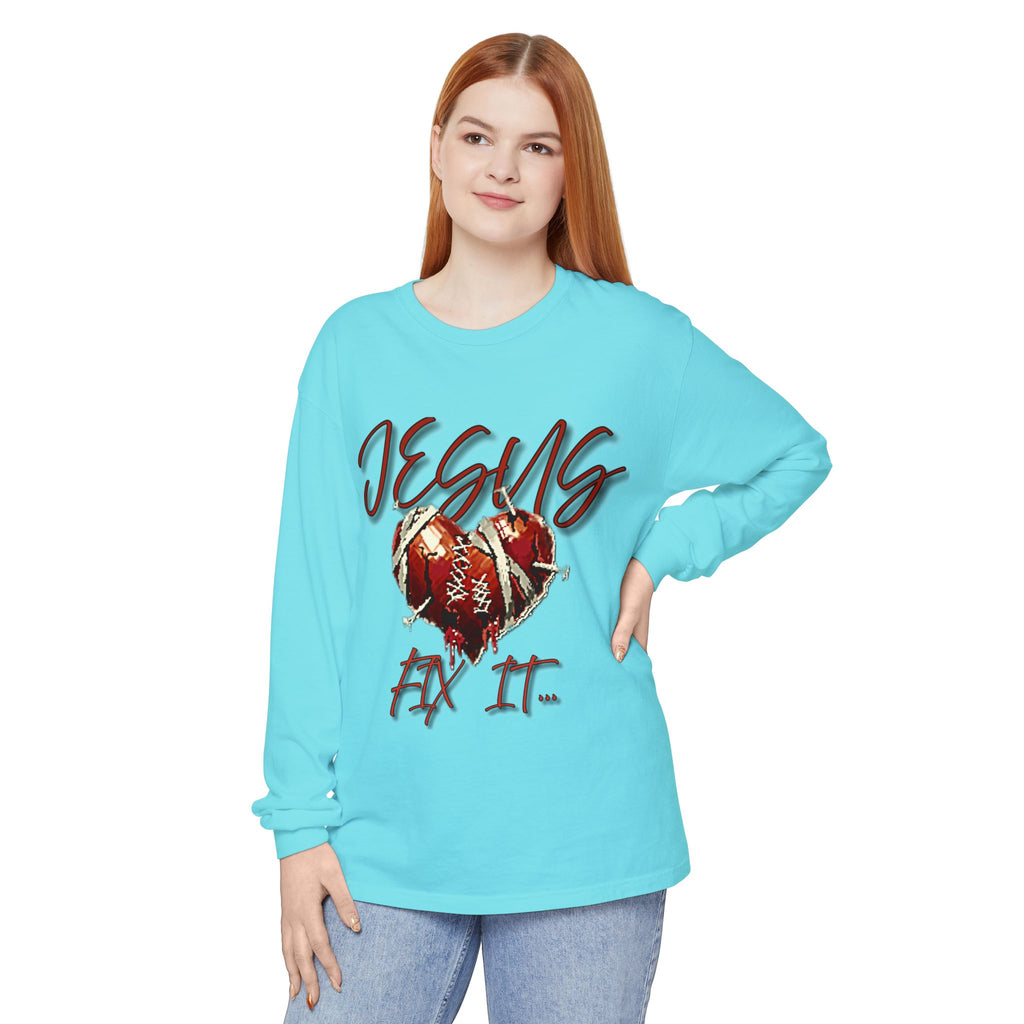 Jesus Fix It Heart Long Sleeve Tee