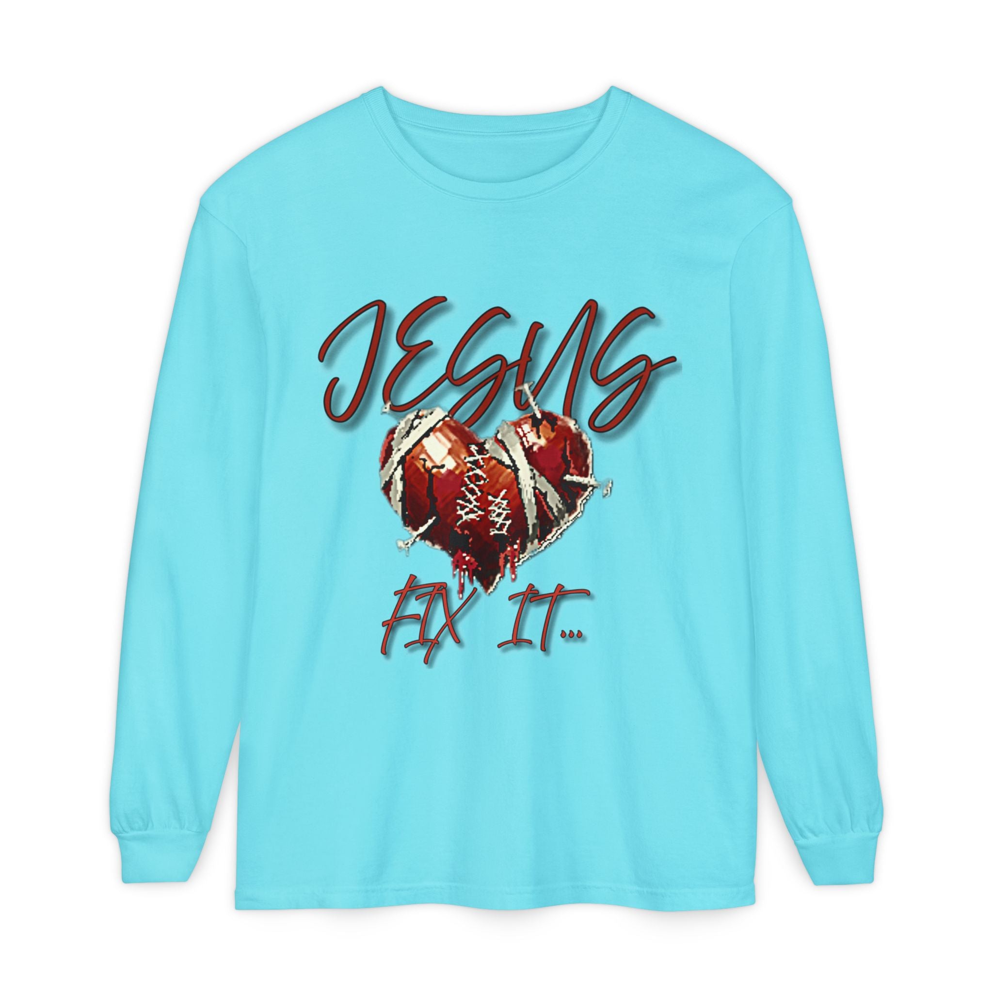 Jesus Fix It Heart Long Sleeve Tee