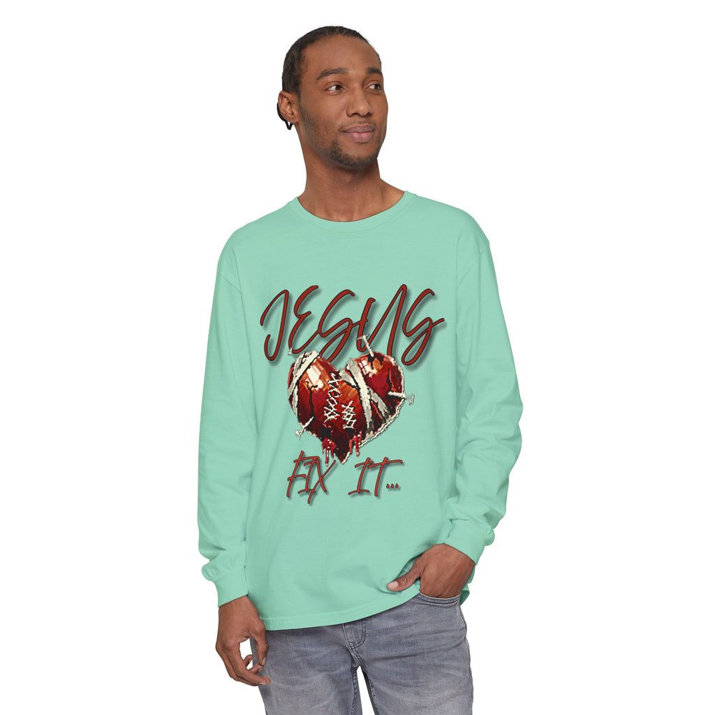 Jesus Fix It Heart Long Sleeve Tee