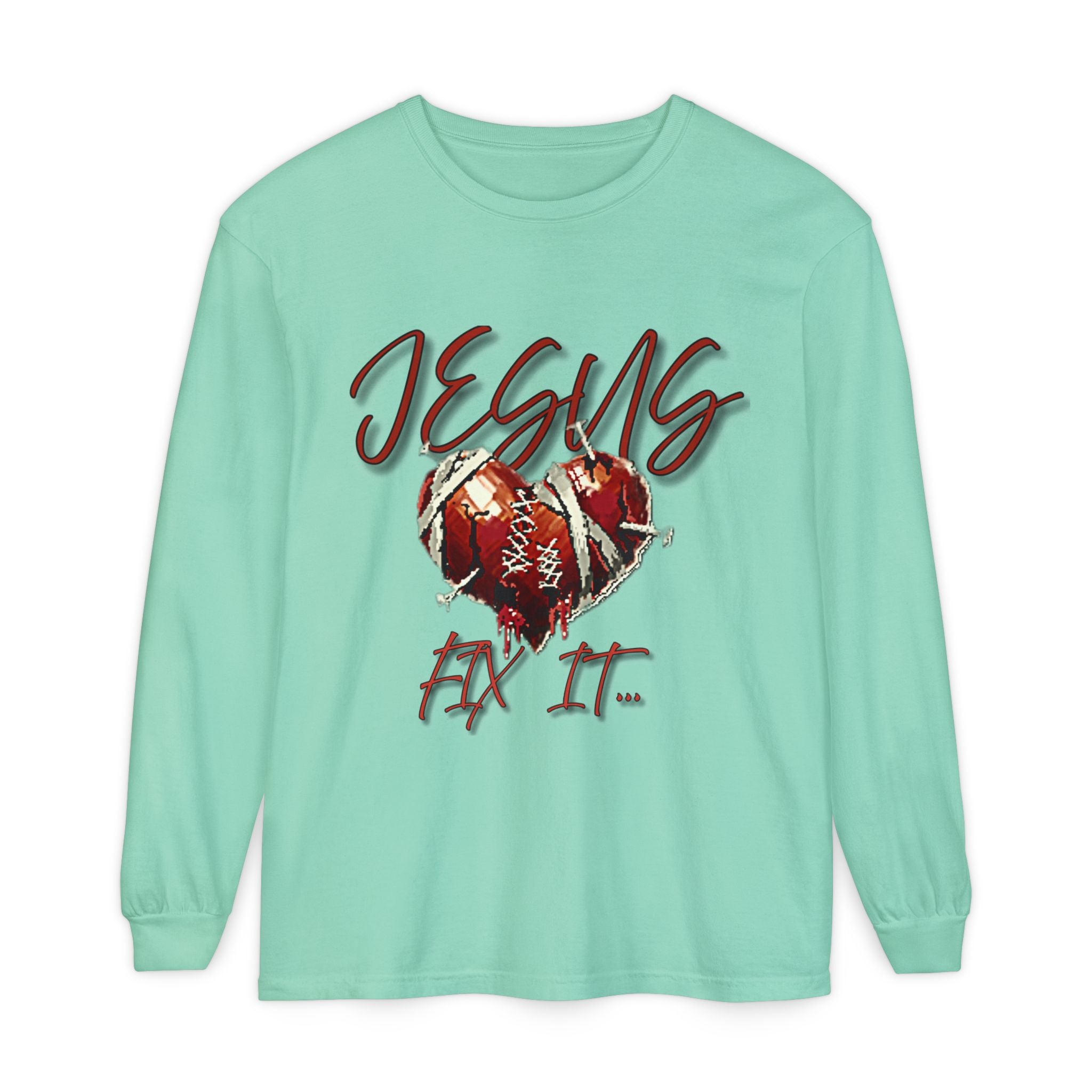 Jesus Fix It Heart Long Sleeve Tee