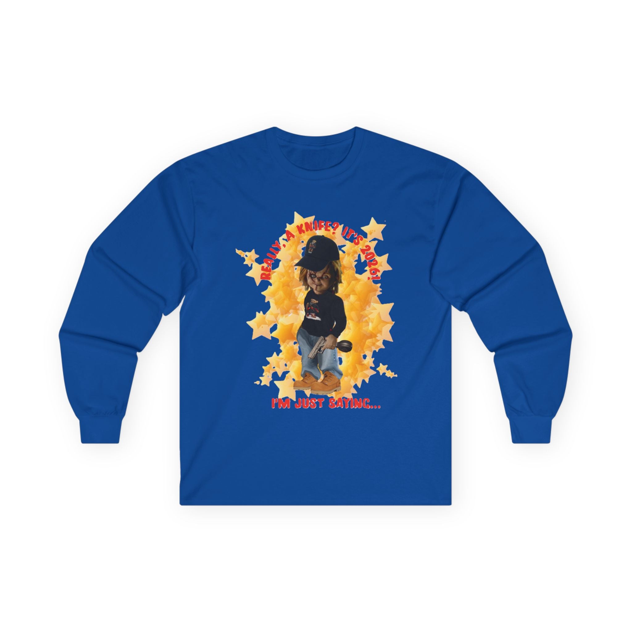 Bad Boy Collection Long Sleeve Tee — 2026 "I'm Just Saying" Casual Graphic Tee