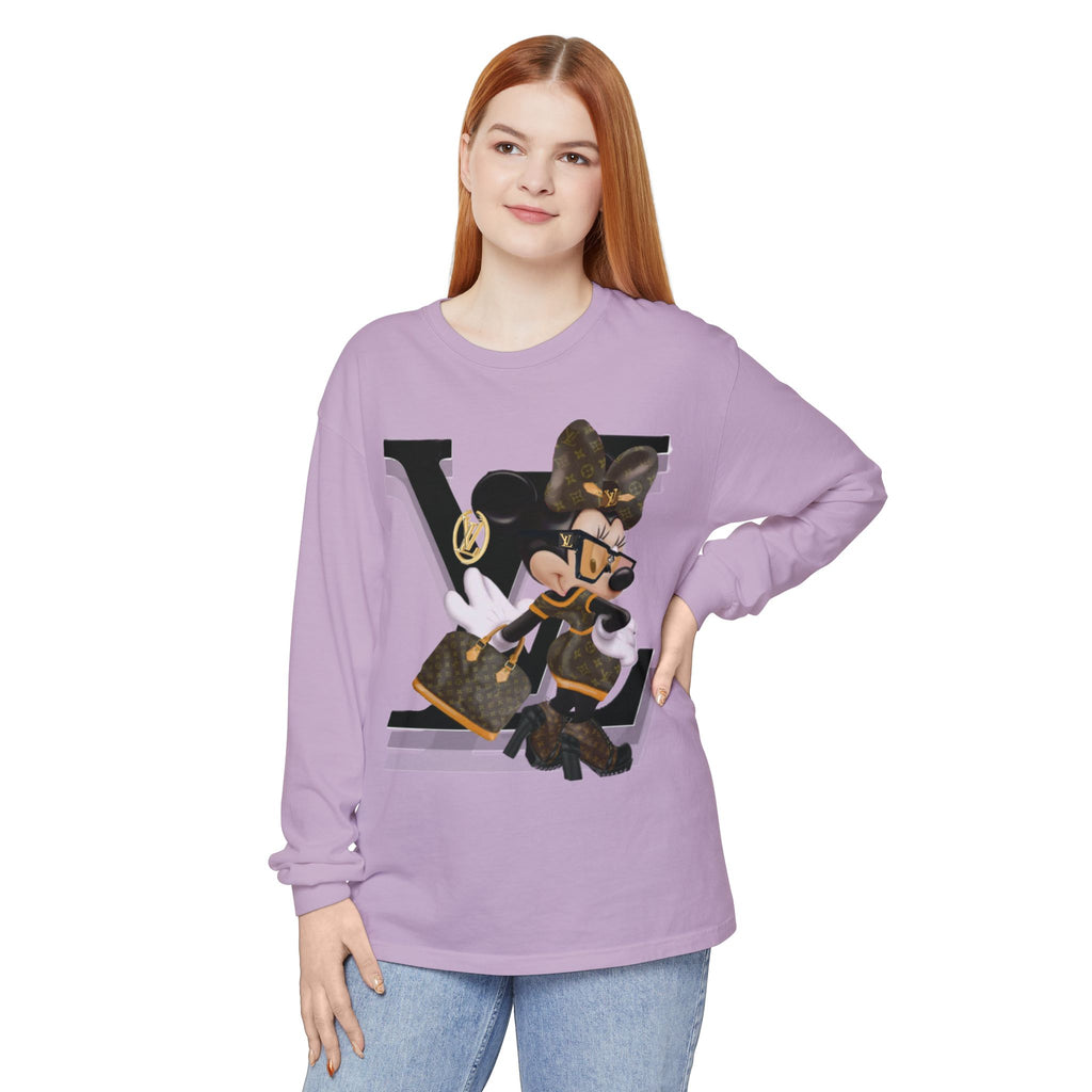 Maxi Mouse Designer Logo Long Sleeve Tee| Team Diva