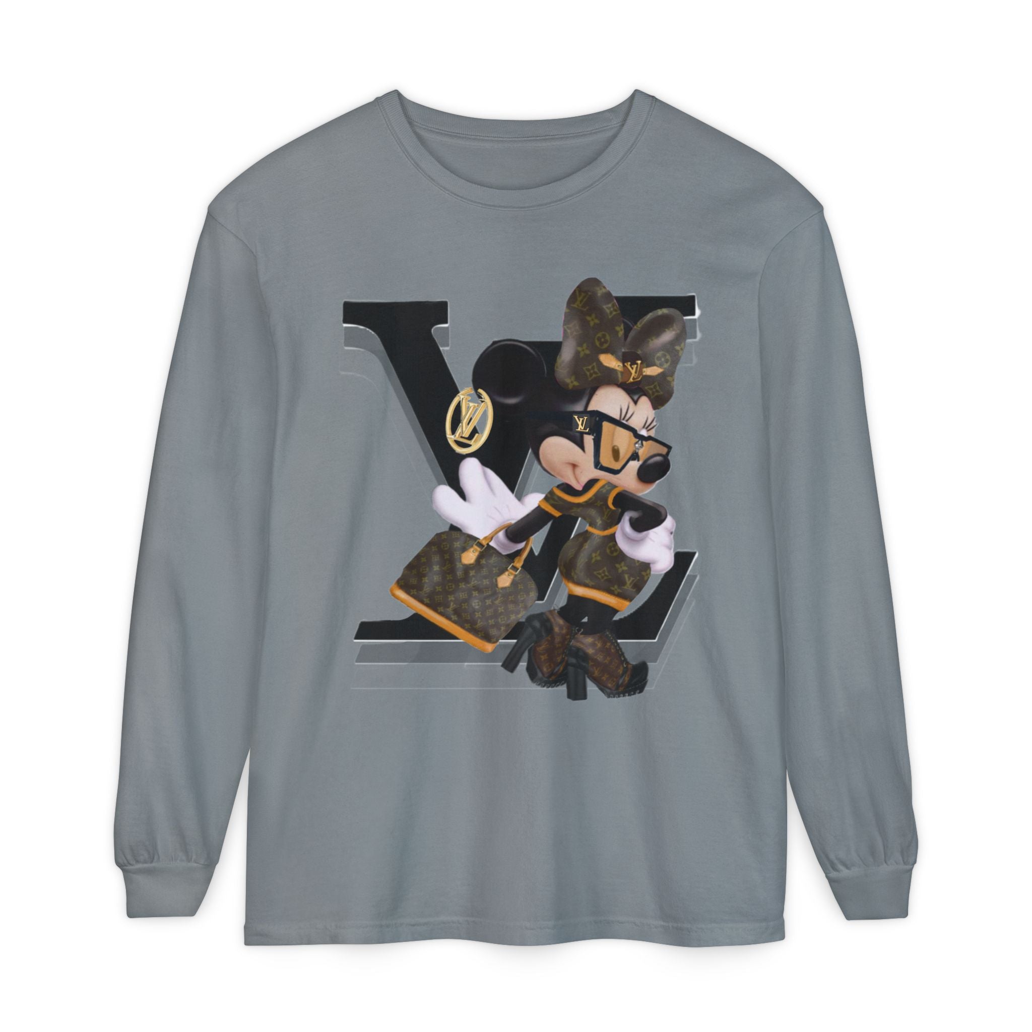 Maxi Mouse Designer Logo Long Sleeve Tee| Team Diva