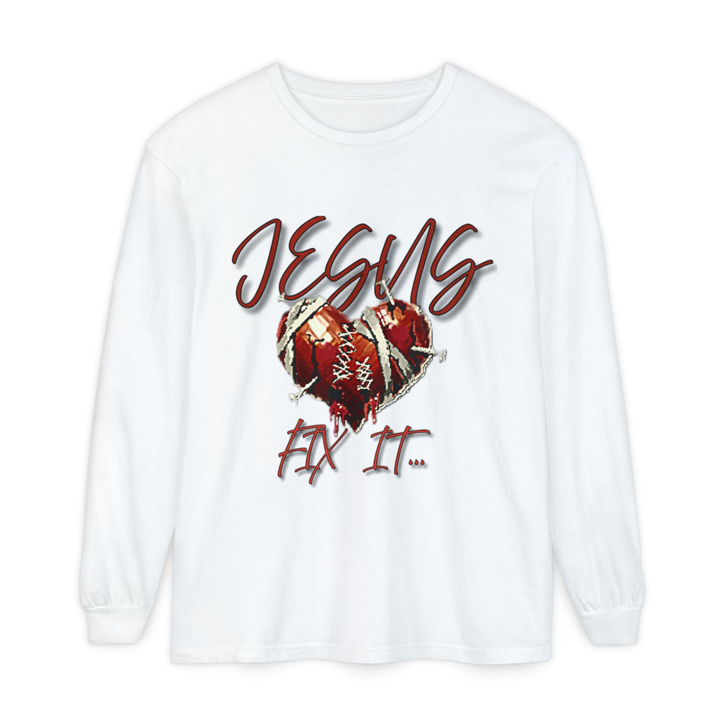 Jesus Fix It Heart Long Sleeve Tee