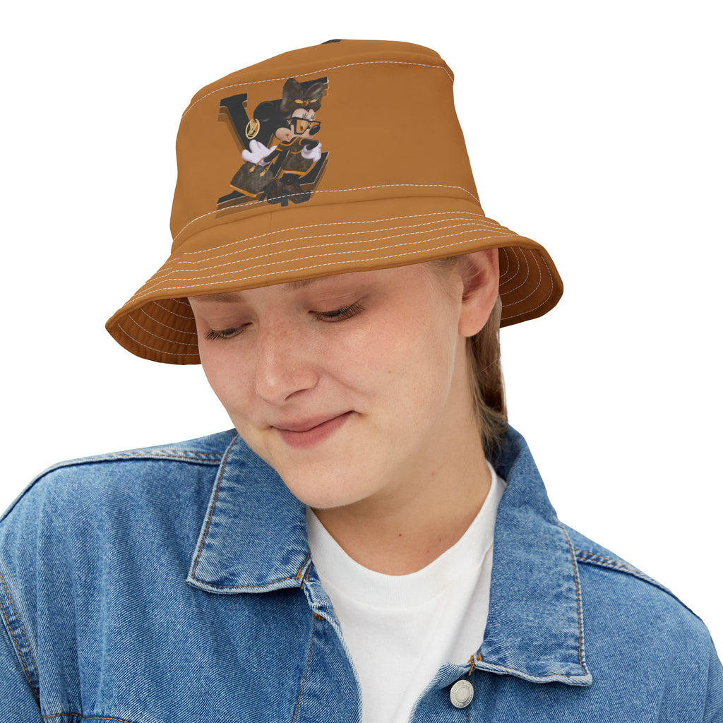 LV Maxi Mouse Bucket Hat — Team Diva Brown Bucket Hat