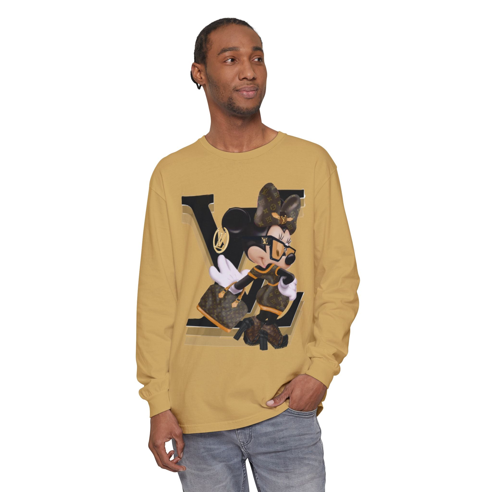 Maxi Mouse Designer Logo Long Sleeve Tee| Team Diva