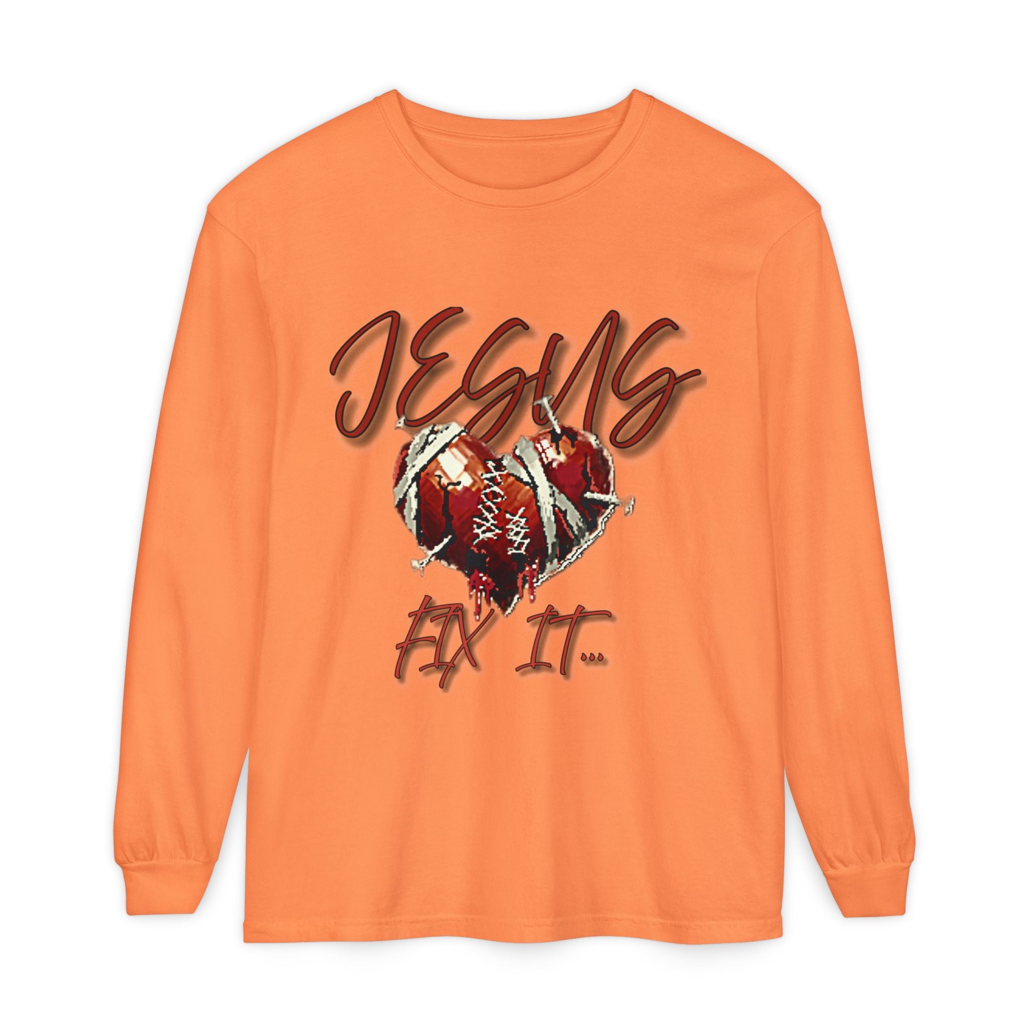 Jesus Fix It Heart Long Sleeve Tee