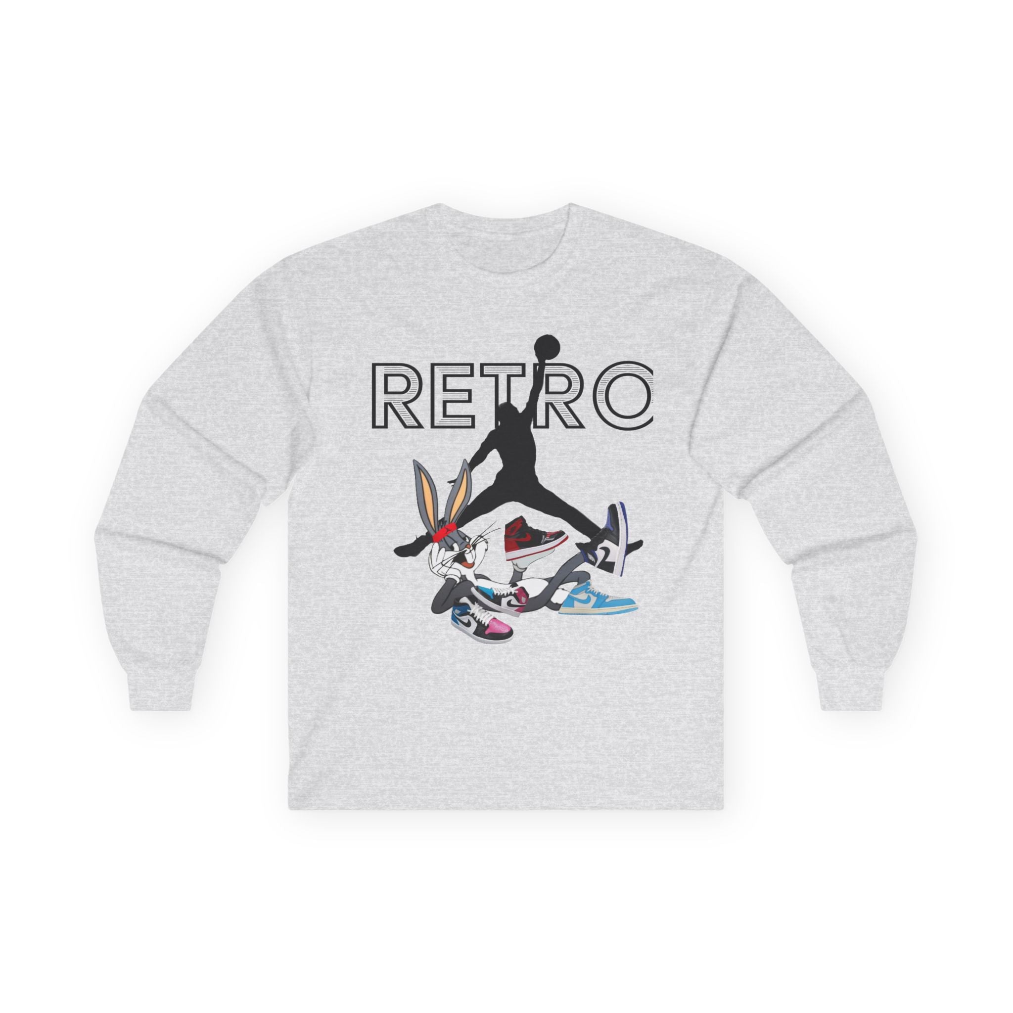 Retro Jump x Bugs Long Sleeve Tee — ’Retro’ Sneaker Mashup Shirt