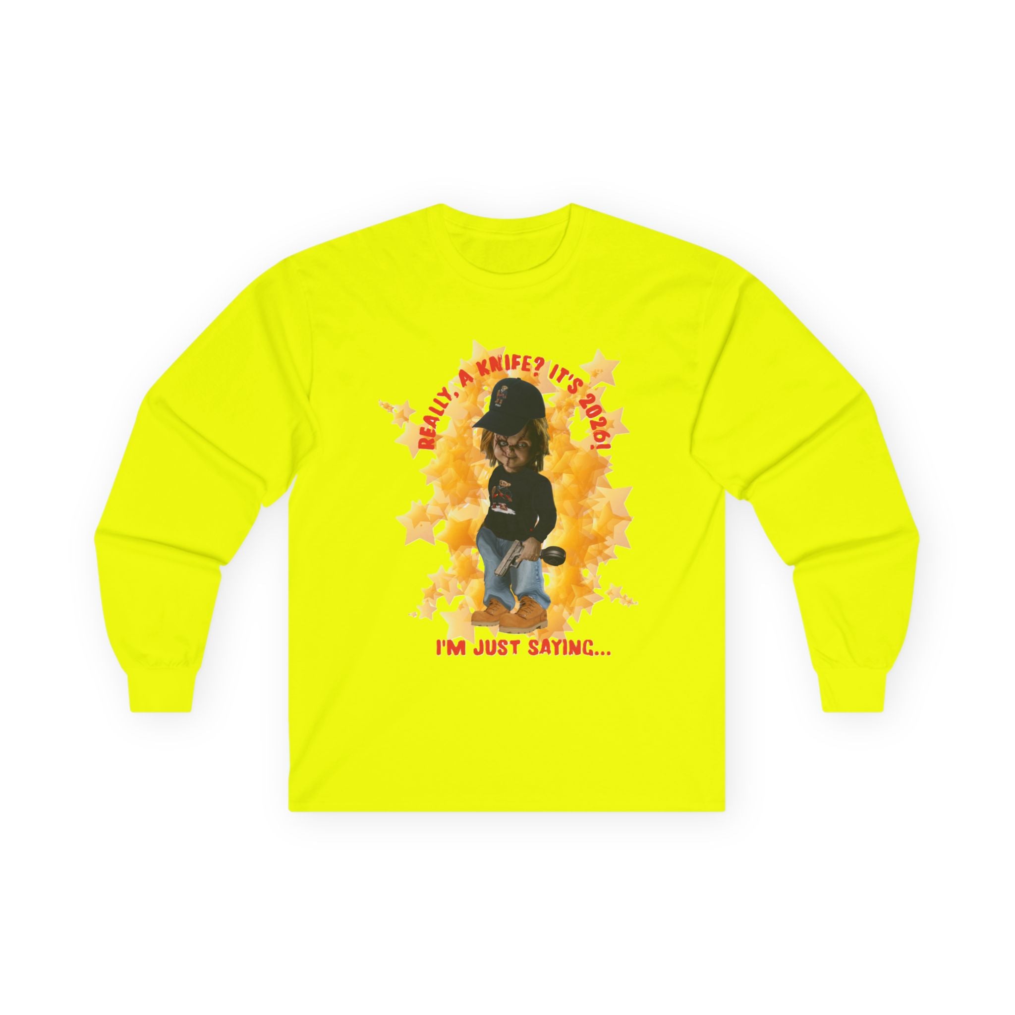 Bad Boy Collection Long Sleeve Tee — 2026 "I'm Just Saying" Casual Graphic Tee