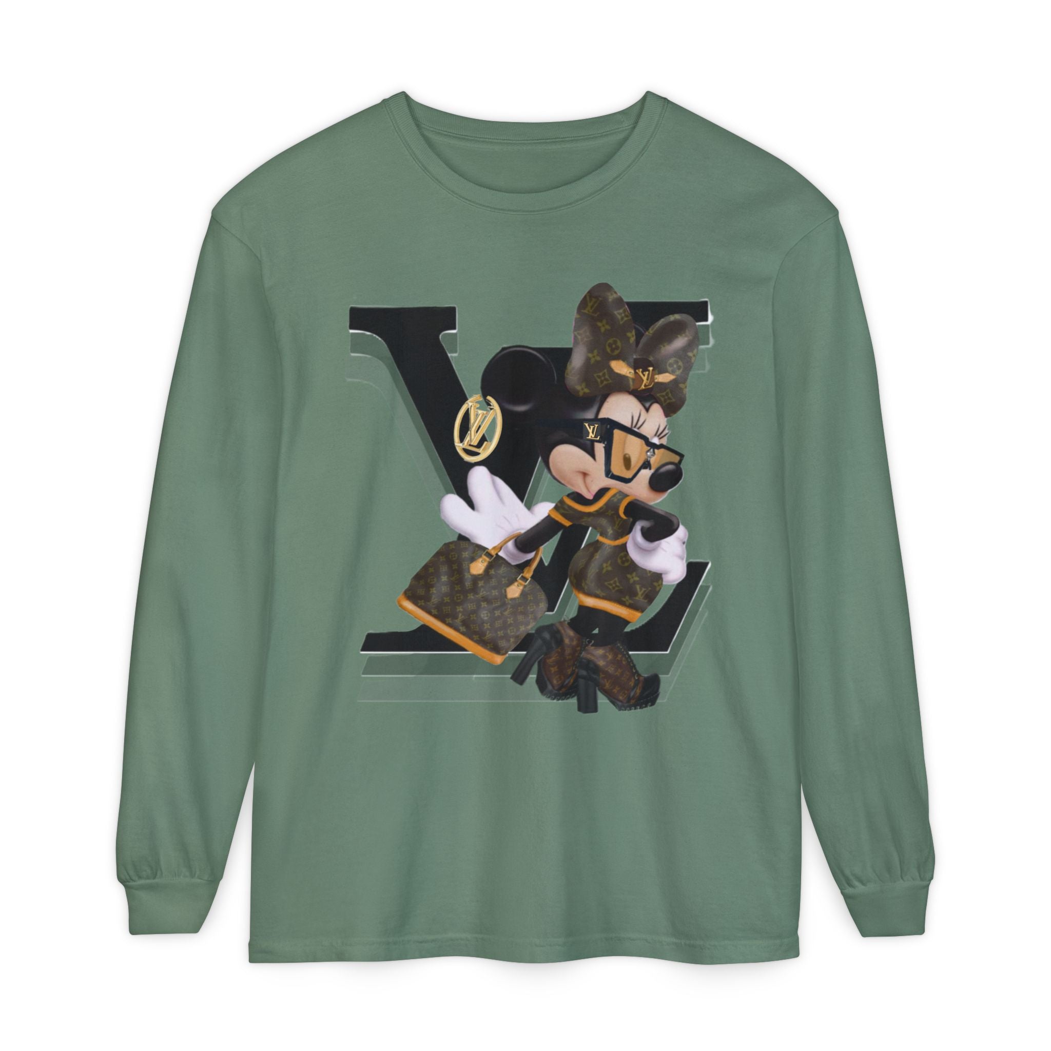 Maxi Mouse Designer Logo Long Sleeve Tee| Team Diva