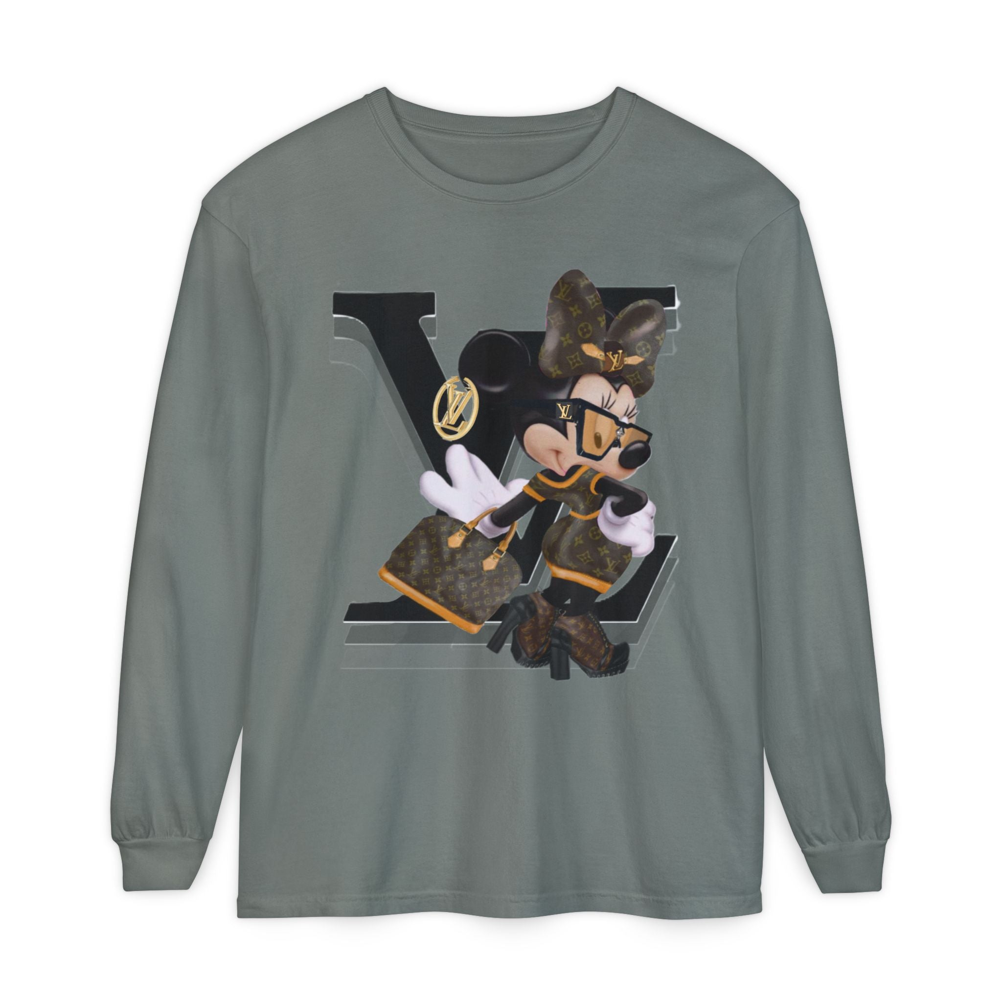 Maxi Mouse Designer Logo Long Sleeve Tee| Team Diva