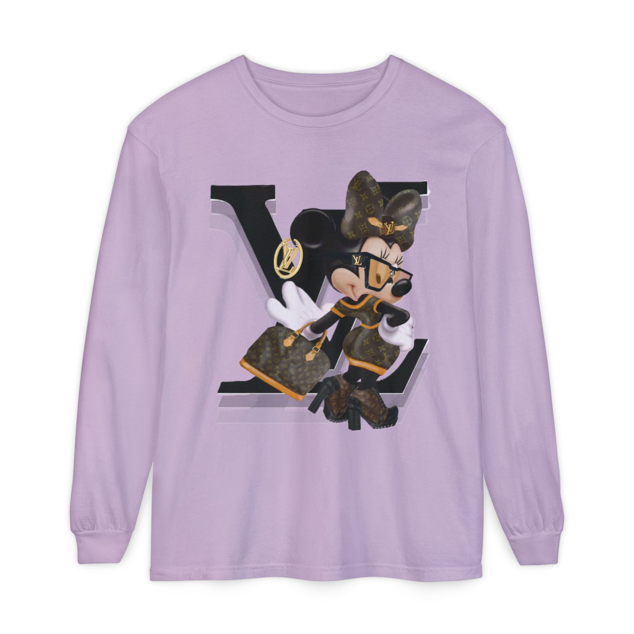 Maxi Mouse Designer Logo Long Sleeve Tee| Team Diva