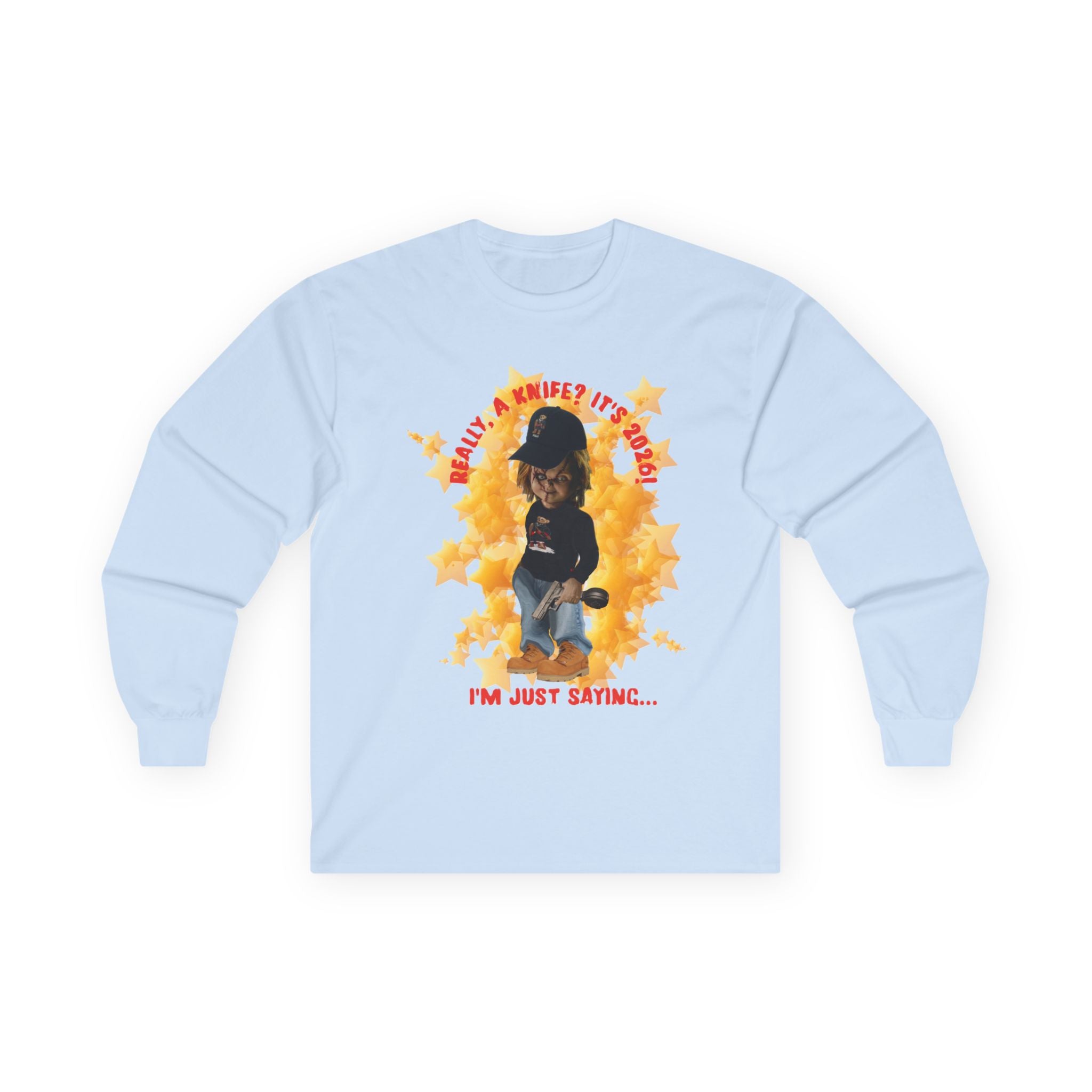 Bad Boy Collection Long Sleeve Tee — 2026 "I'm Just Saying" Casual Graphic Tee