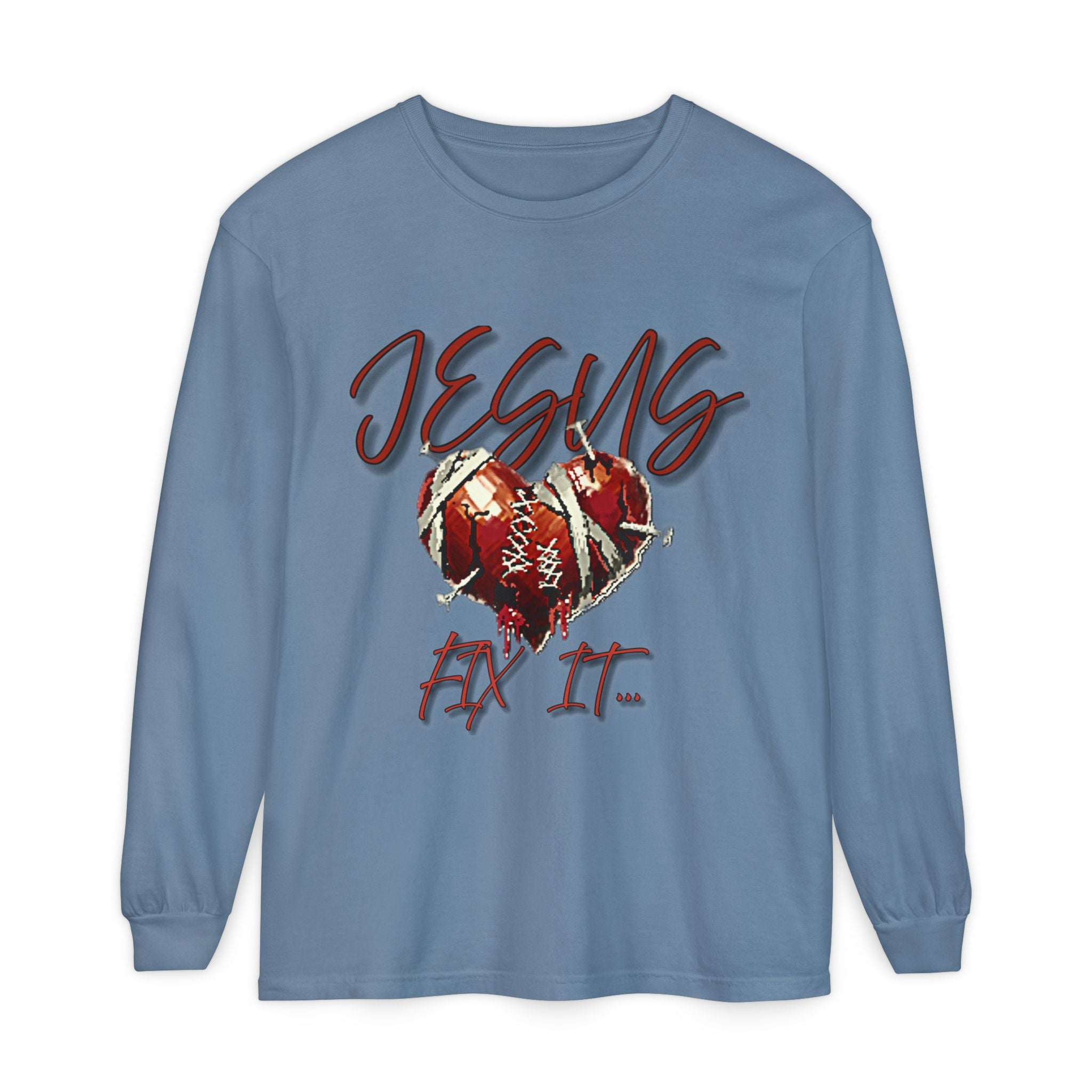 Jesus Fix It Heart Long Sleeve Tee